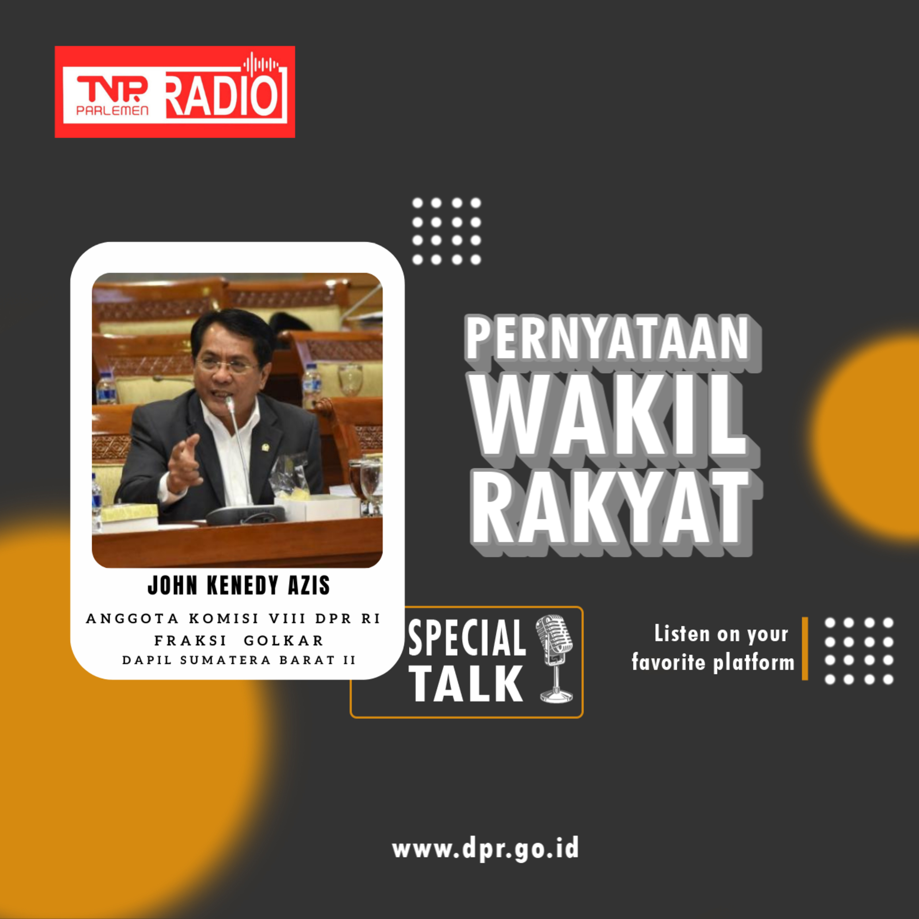 John Kennedy Azis Mempertanyakan fungsi Siskohat (Sistem Komputerisasi Haji Terpadu) jika daftar antrean dalam Siskohat tidak digunakan episode artwork