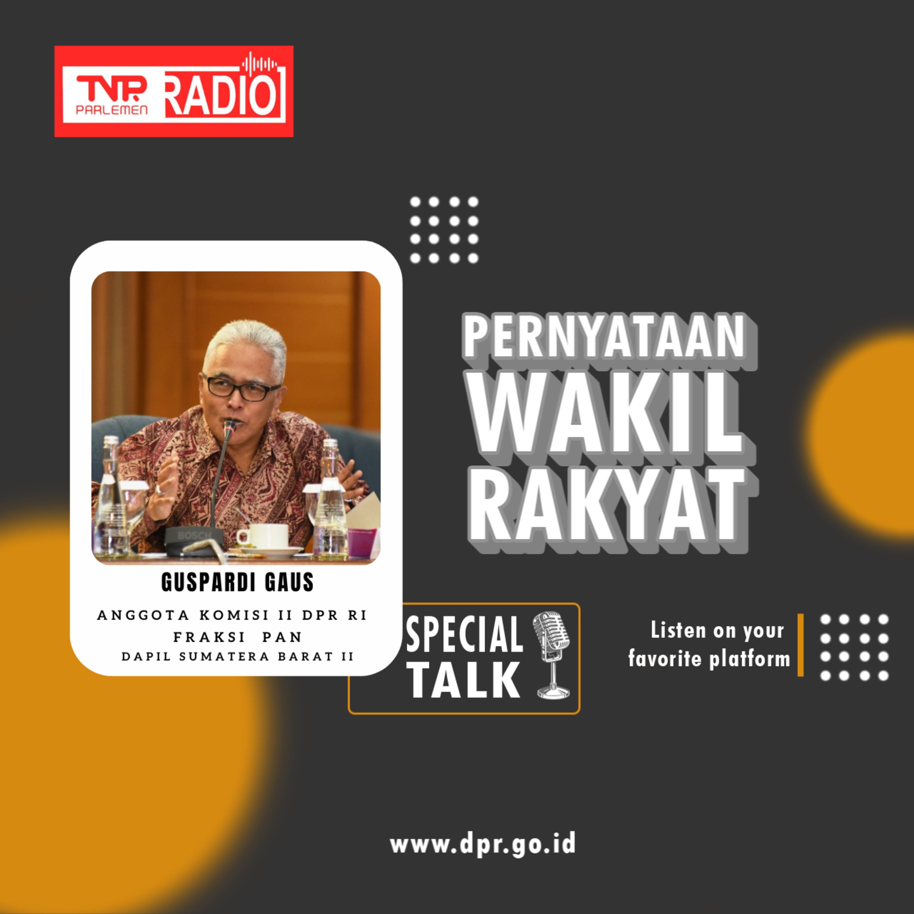 Guspardi Gaus mempertanyakan Realisasi Anggaran Bawaslu yang hanya 59,51 persen padahal ada hajatan besar Pileg dan Pilpres 2024 episode artwork