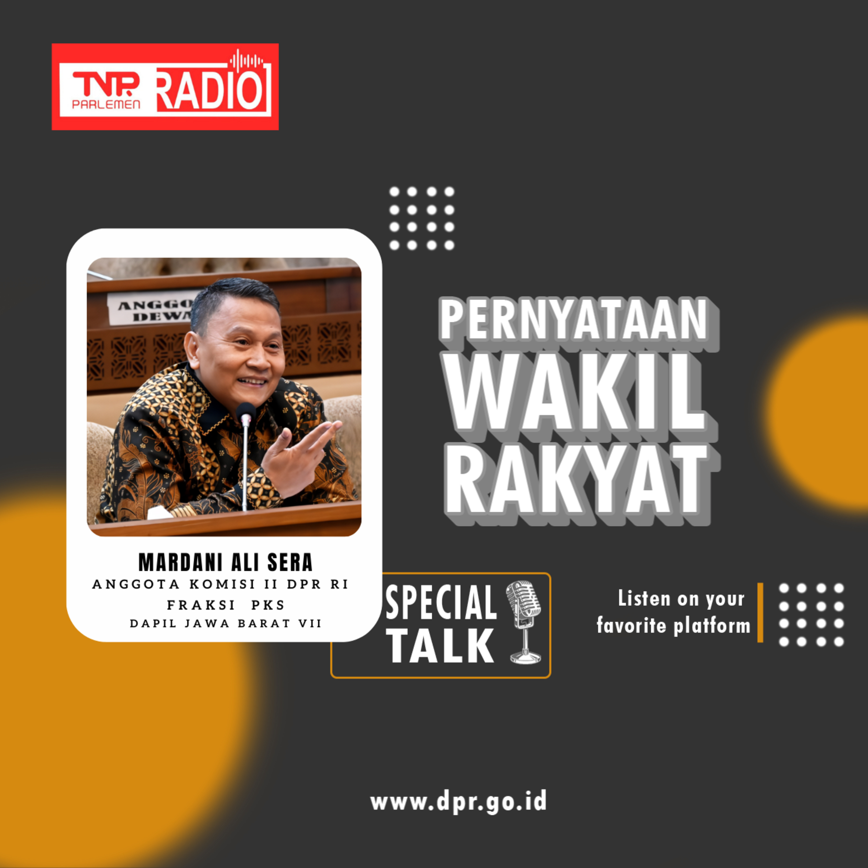Mardani Alisera : KPU dan Bawaslu adalah Pelaksana Undang-undang terkait Penyelenggaran Pemilu episode artwork