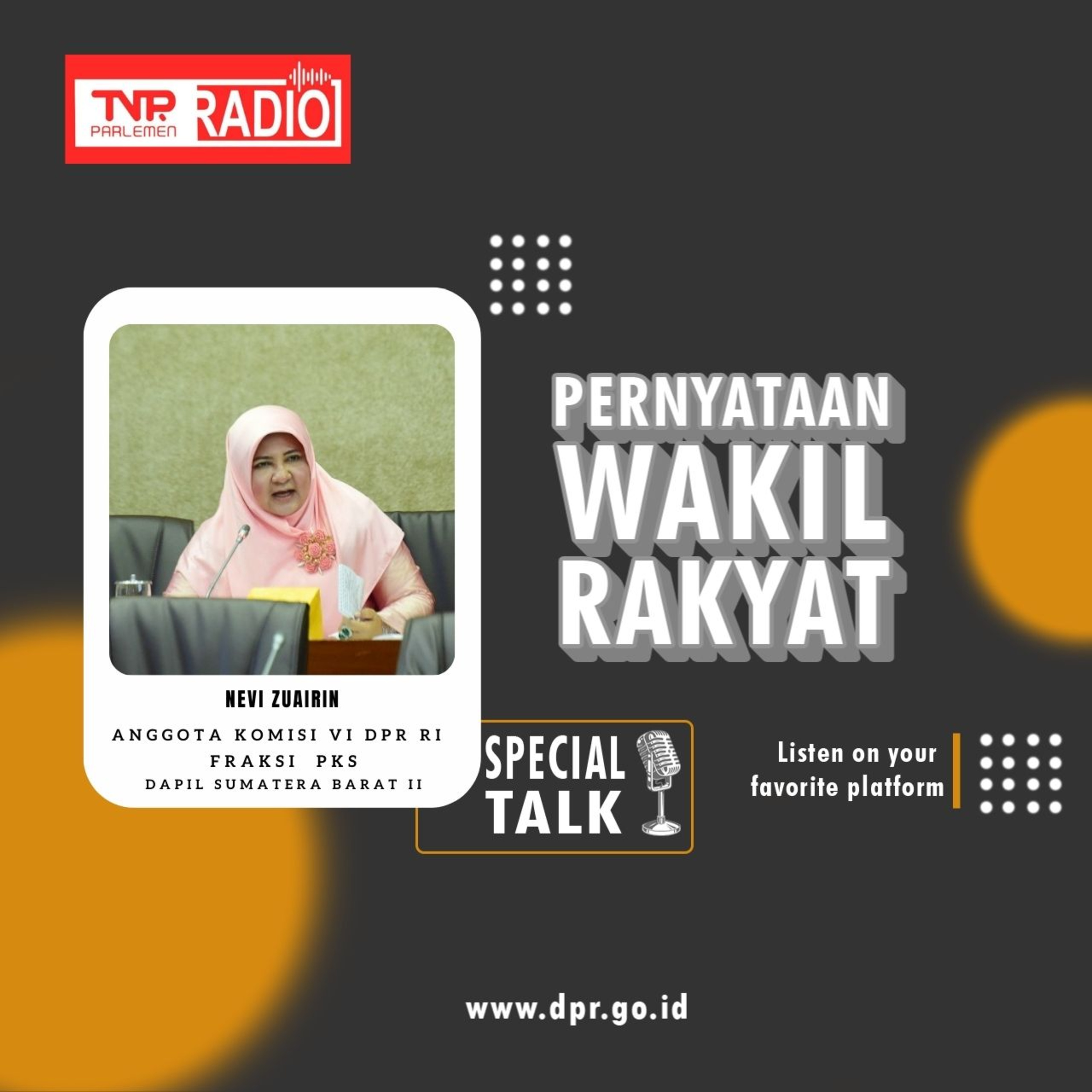 Nevi Zuairina : Seluruh Badan/ Lembaga mitra Komisi VI DPR harus dapat melaksanakan Program/ Anggaran secara maksimal dan memberi manfaat bagi masyarakat episode artwork