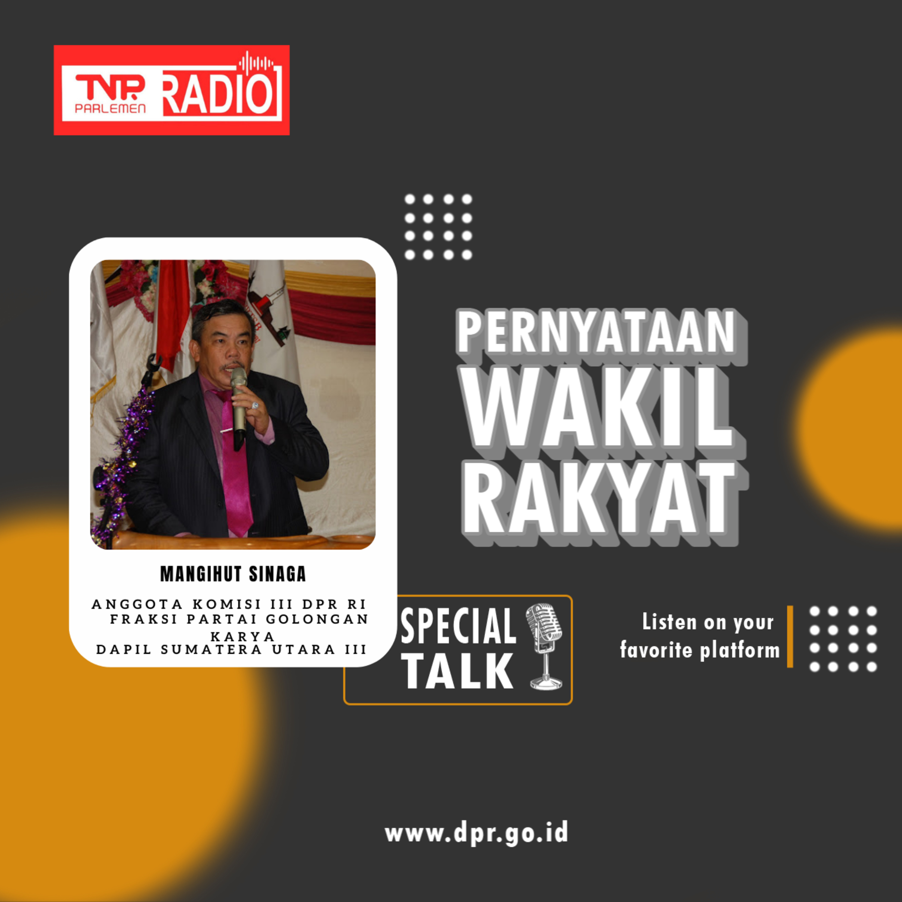 Mangihut Sinaga Hukuman Pemecatan yang diberikan Kapolda NTT kepada Rudy Soik tidak tepat dan tidak transparan- Pernyataan Wakil Rakyat episode artwork