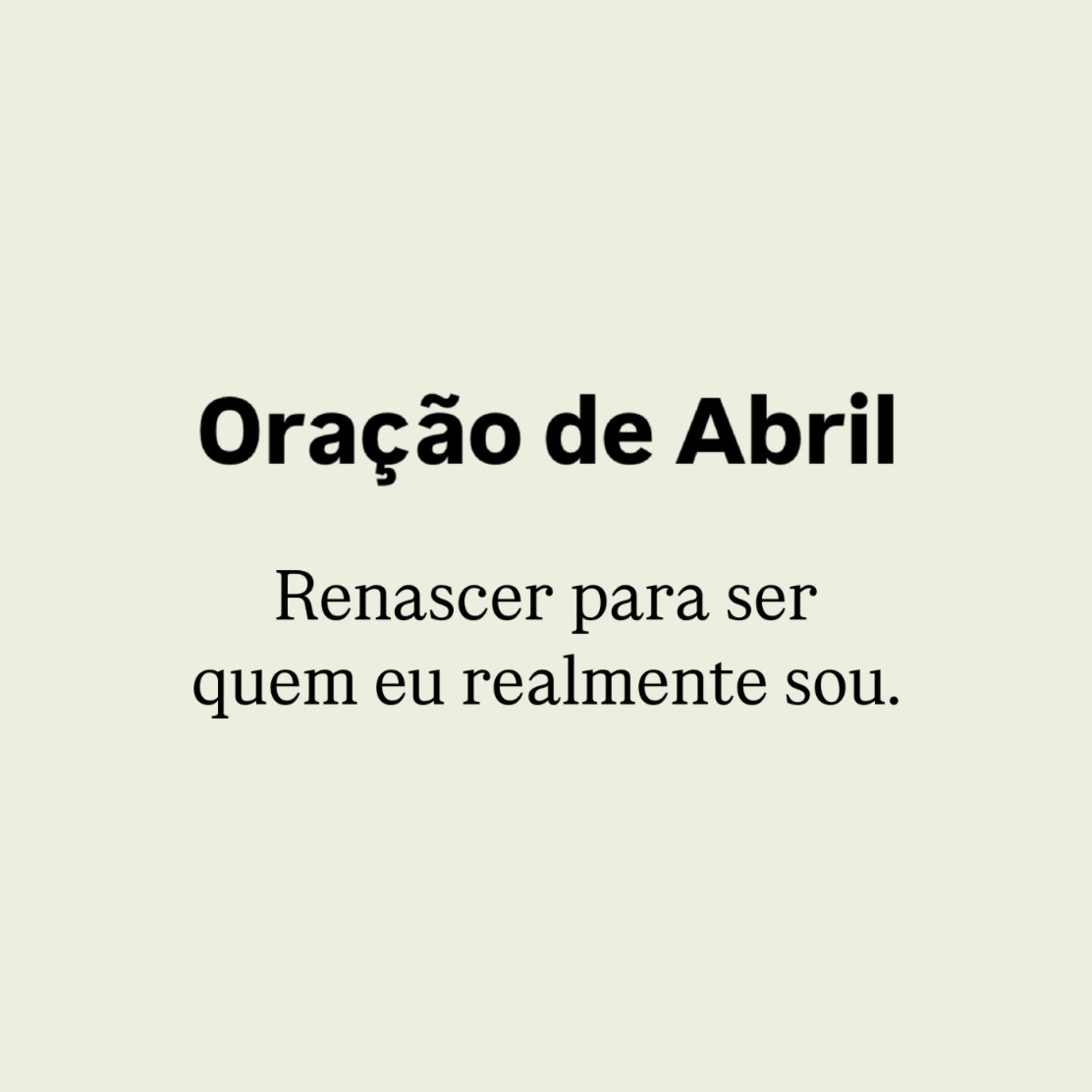 Oração de Abril  episode artwork