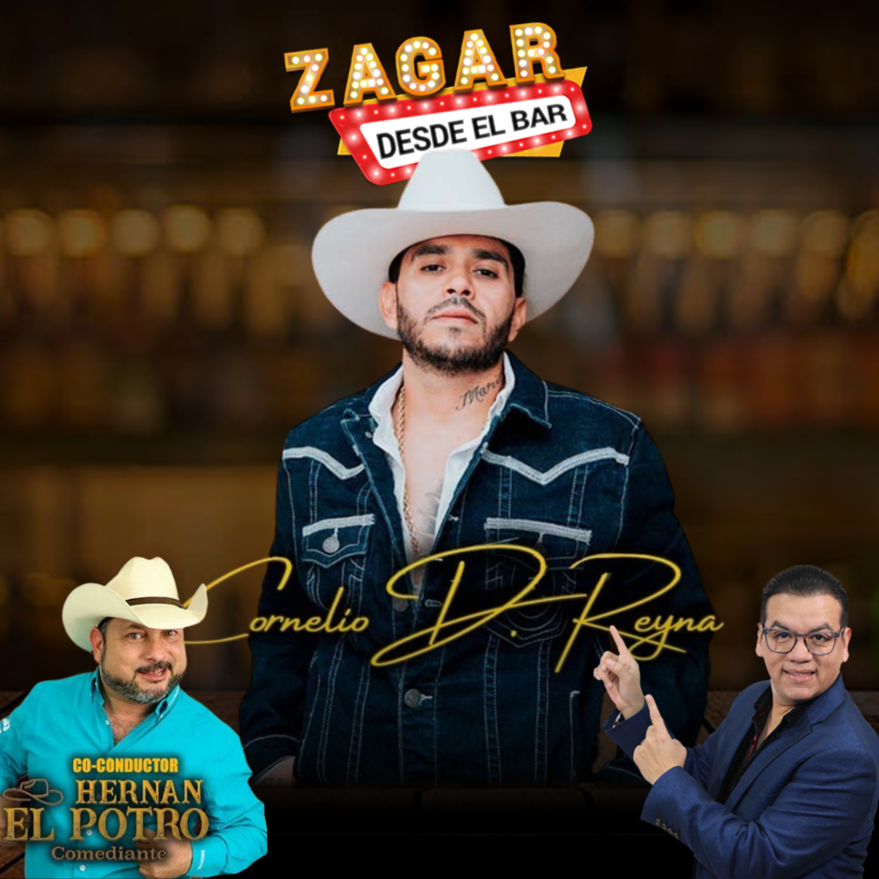Zagar desde el bar con Cornelio D Reyna y Hernan "El Potro"