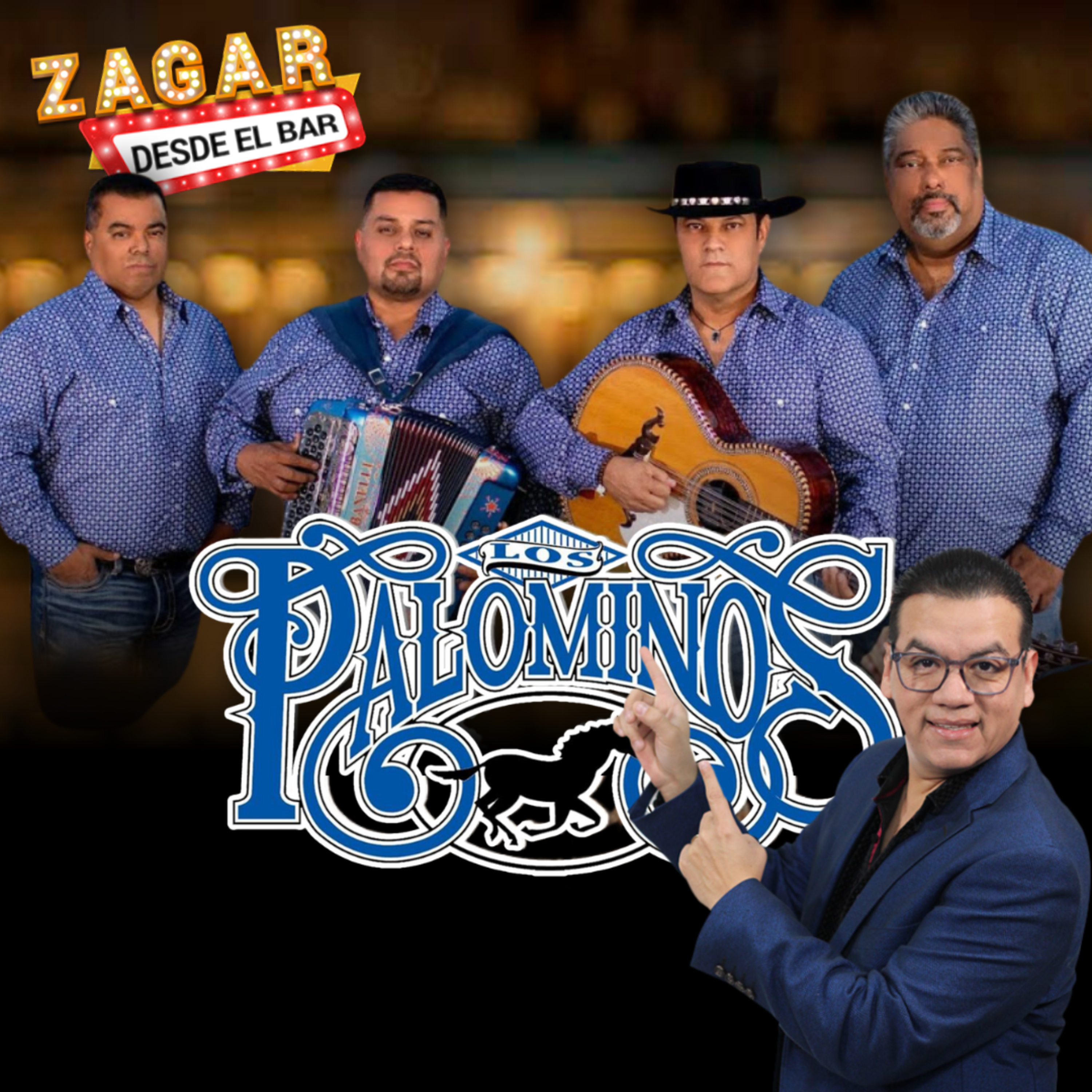 Zagar desde el bar con Los Palominos