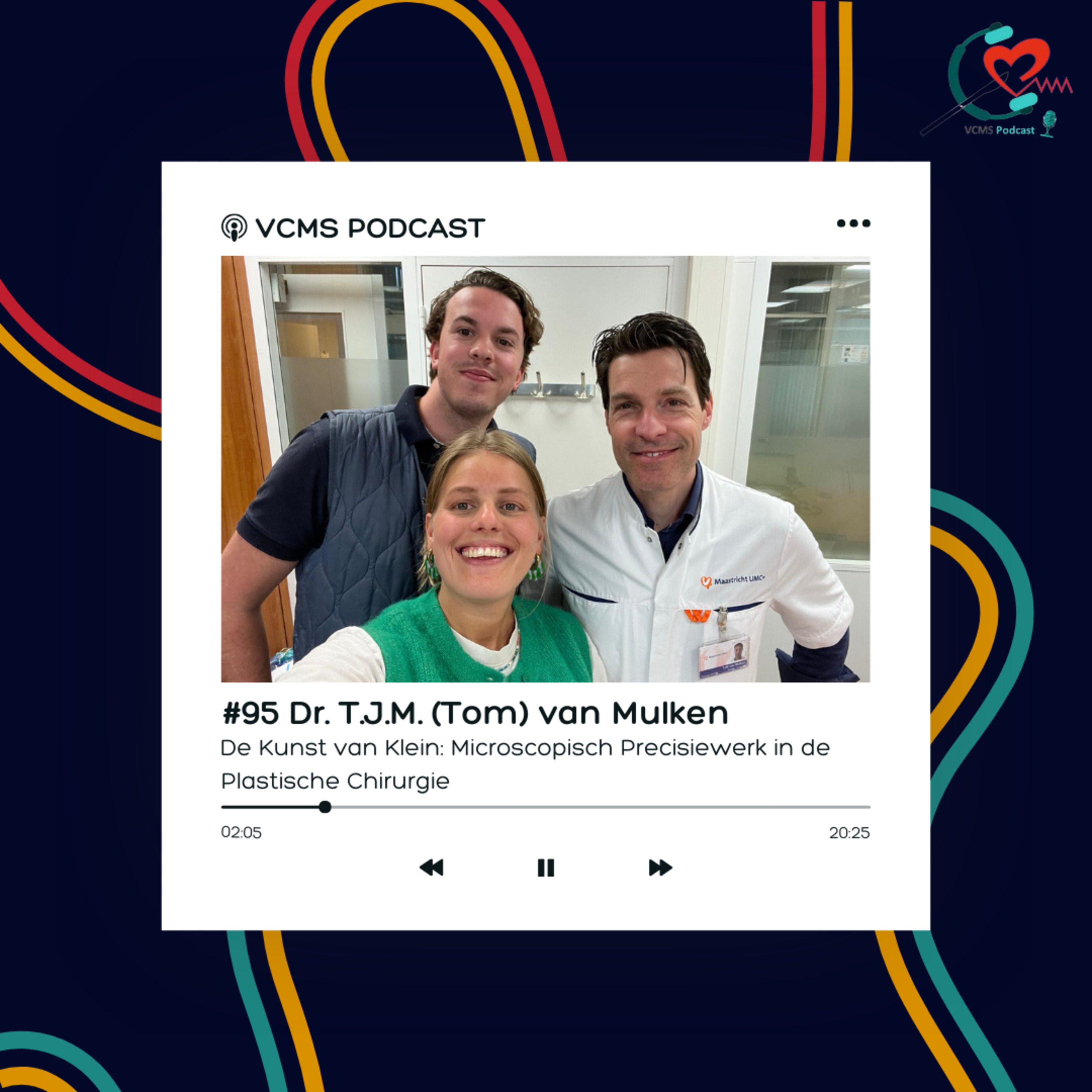 #95 De Kunst van Klein: Microscopisch Precisiewerk in de Plastische Chirurgie - Dr. Tom van Mulken episode artwork