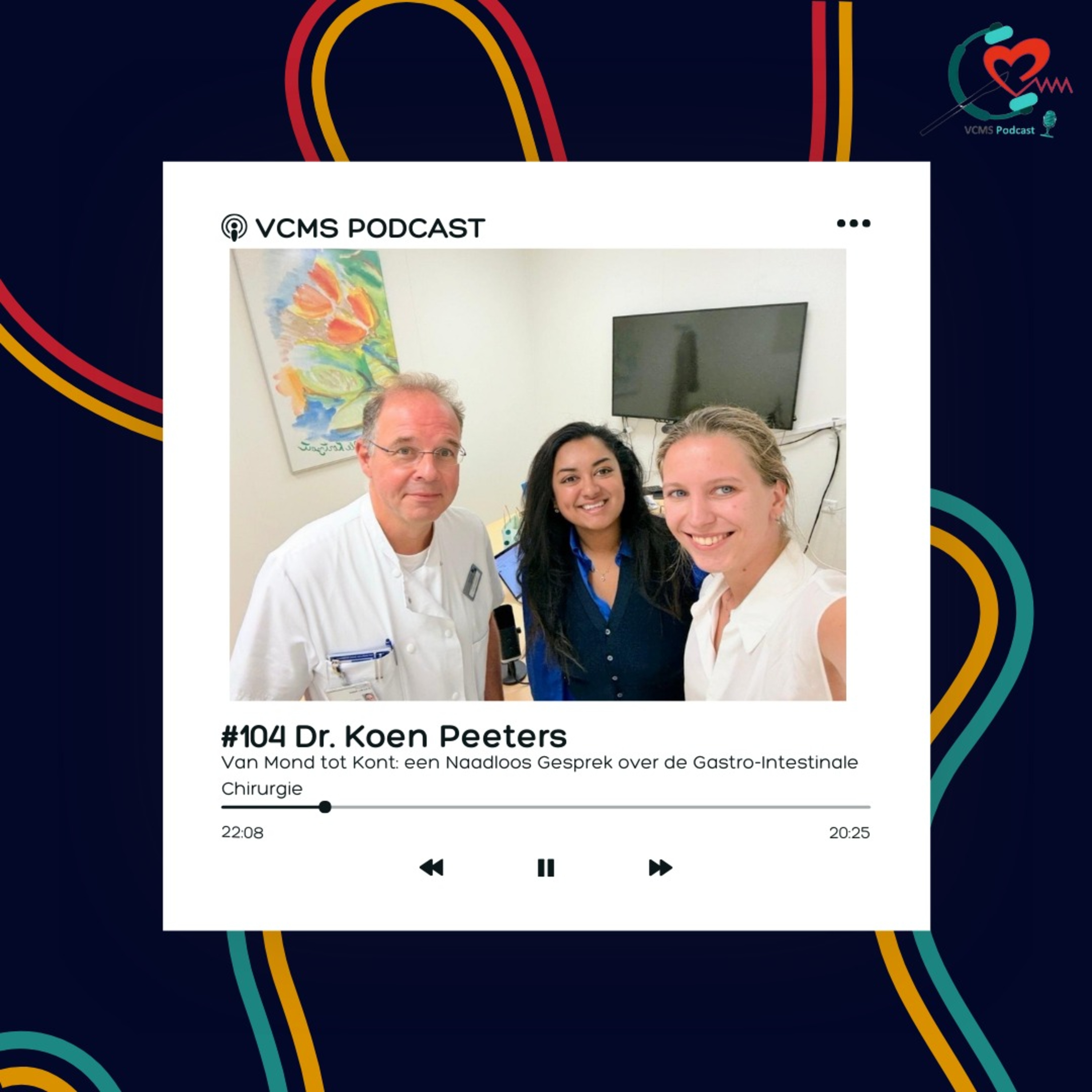 #104 Van Mond tot Kont: een Naadloos Gesprek over de Gastro-Intestinale Chirurgie; Dr. Koen Peeters episode artwork