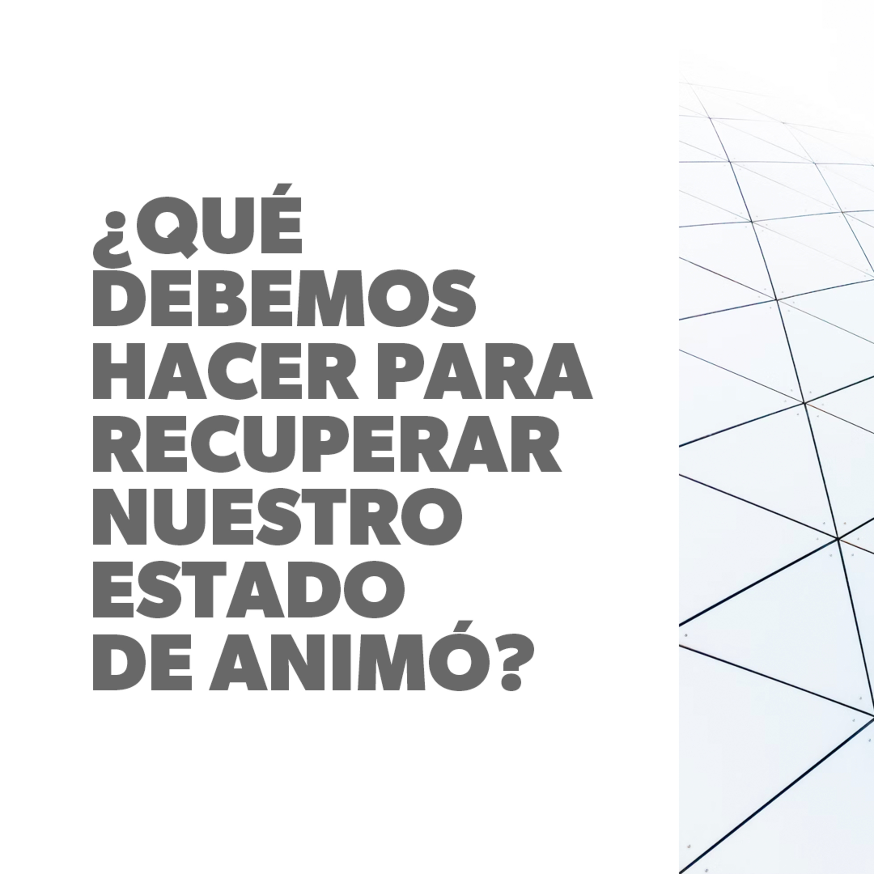 ¿Qué Debemos Hacer para Recuperar Nuestro Estado de Animó? episode artwork