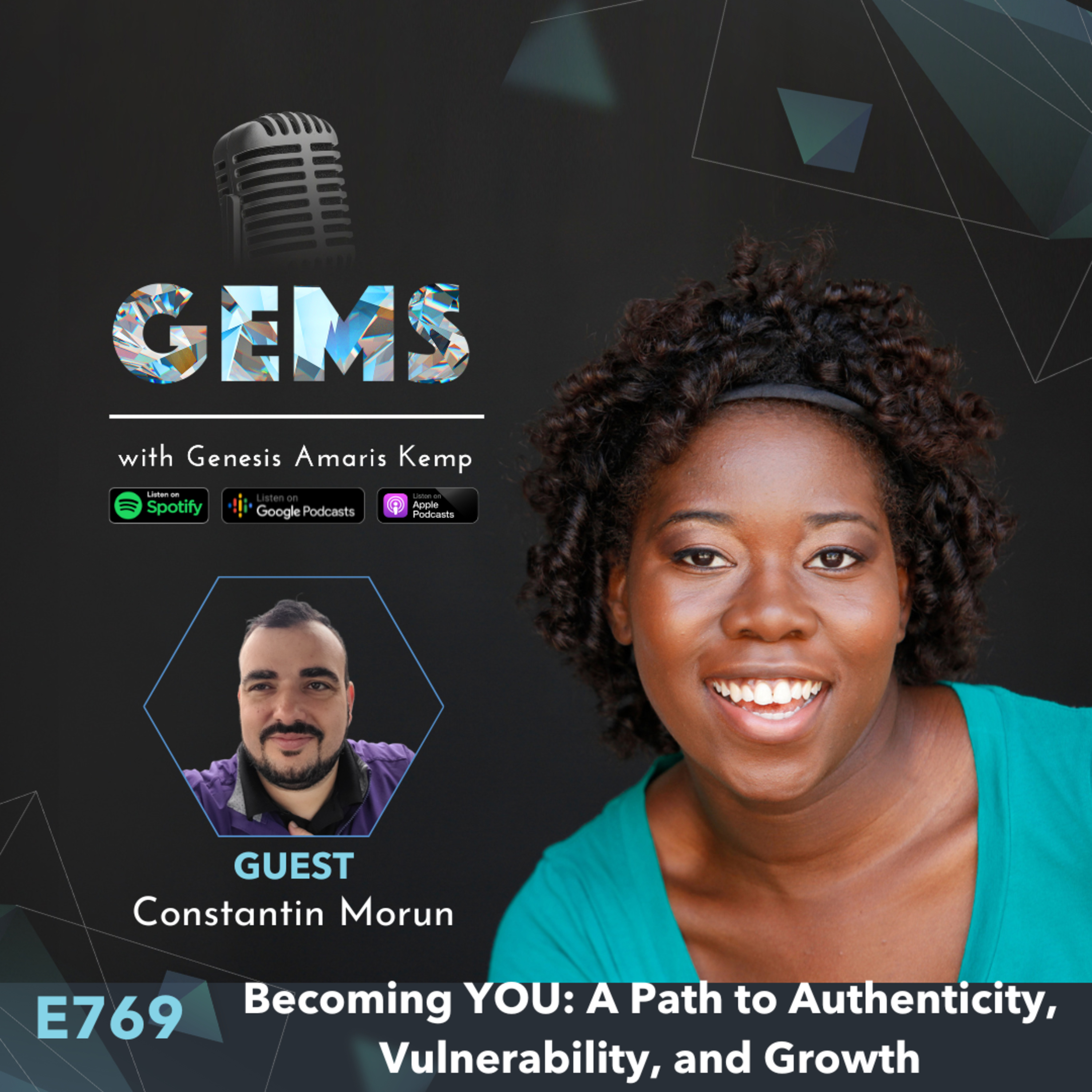 Ep. 769 - Becoming YOU: A Path to Authenticity, Vulnerability, and Growth with Constantin Bogdan Morun episode artwork
