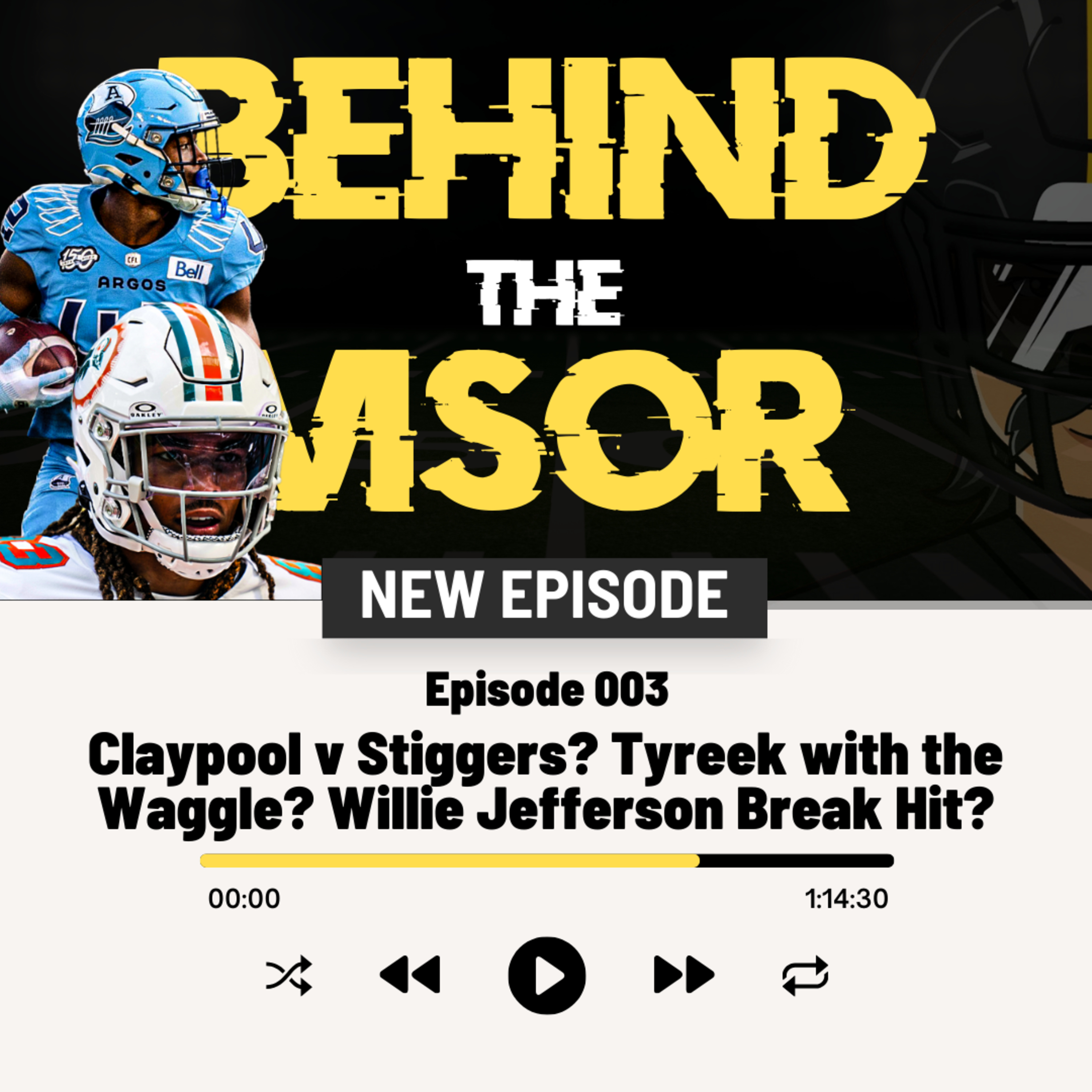 Chase Claypool AND Tyreek Hill in the CFL?! Plus CFL v UFL v NFL episode artwork