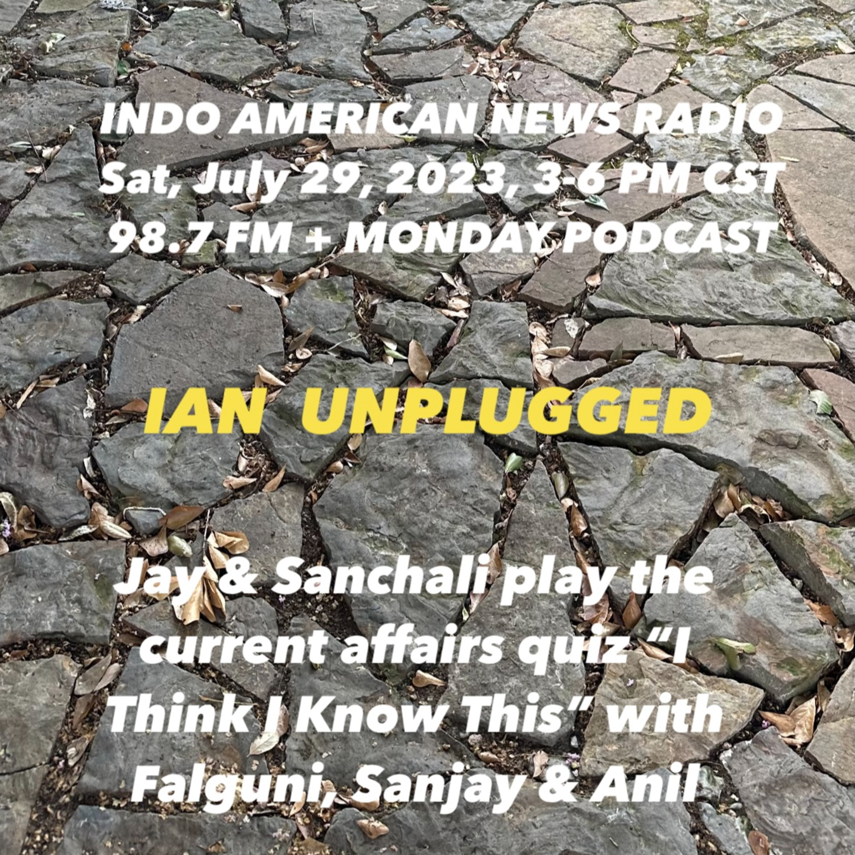 IAN Unplugged 2330 072923 Jay & Sanchali play I Think I Know This with Falguni Gandhi, Sanjay Singh & Anil Bhagtaney episode artwork