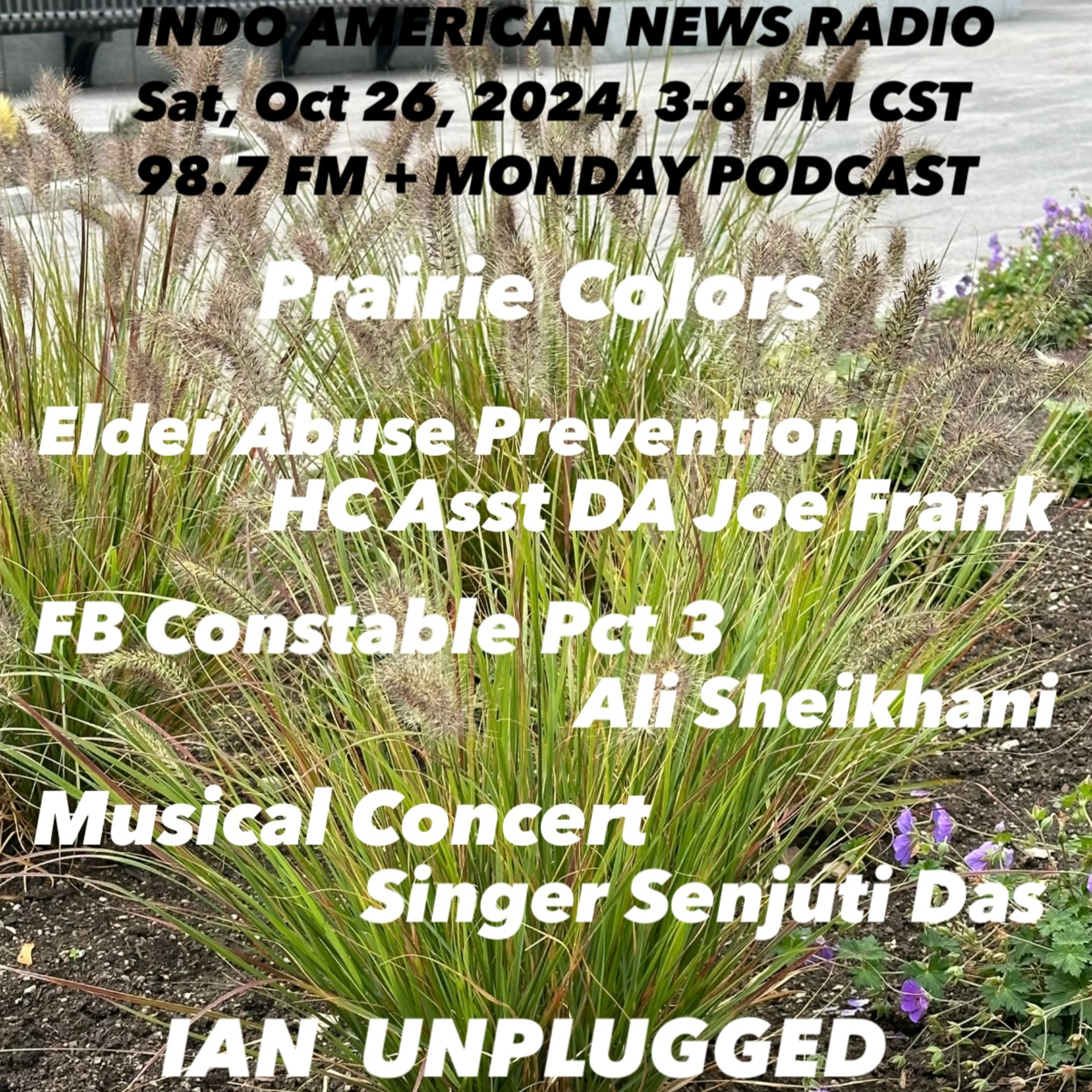 IANR 2443 102624 HC Asst DA Joe Frank on Elder Abuse; FB Const Pct 3 Candidate Ali Sheikhani; Playback Singer Senjuti Das episode artwork
