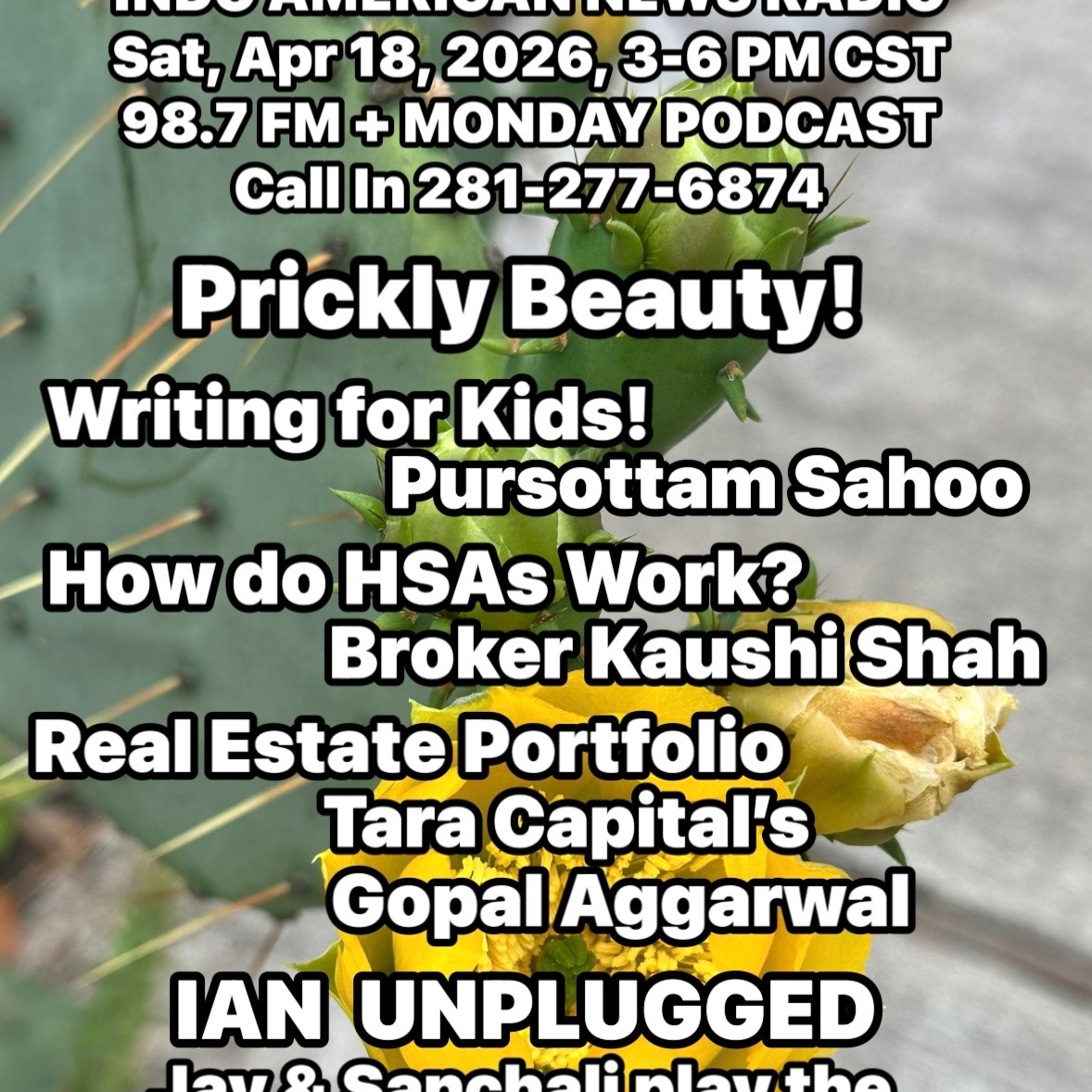 IANR 2616 041826 Writing for Kids by Pursottam Sahoo, How Do HSAs Work by Broker Kaushi Shah, Real Estate Portfolio Tara Capital Gopal Aggarwal episode artwork