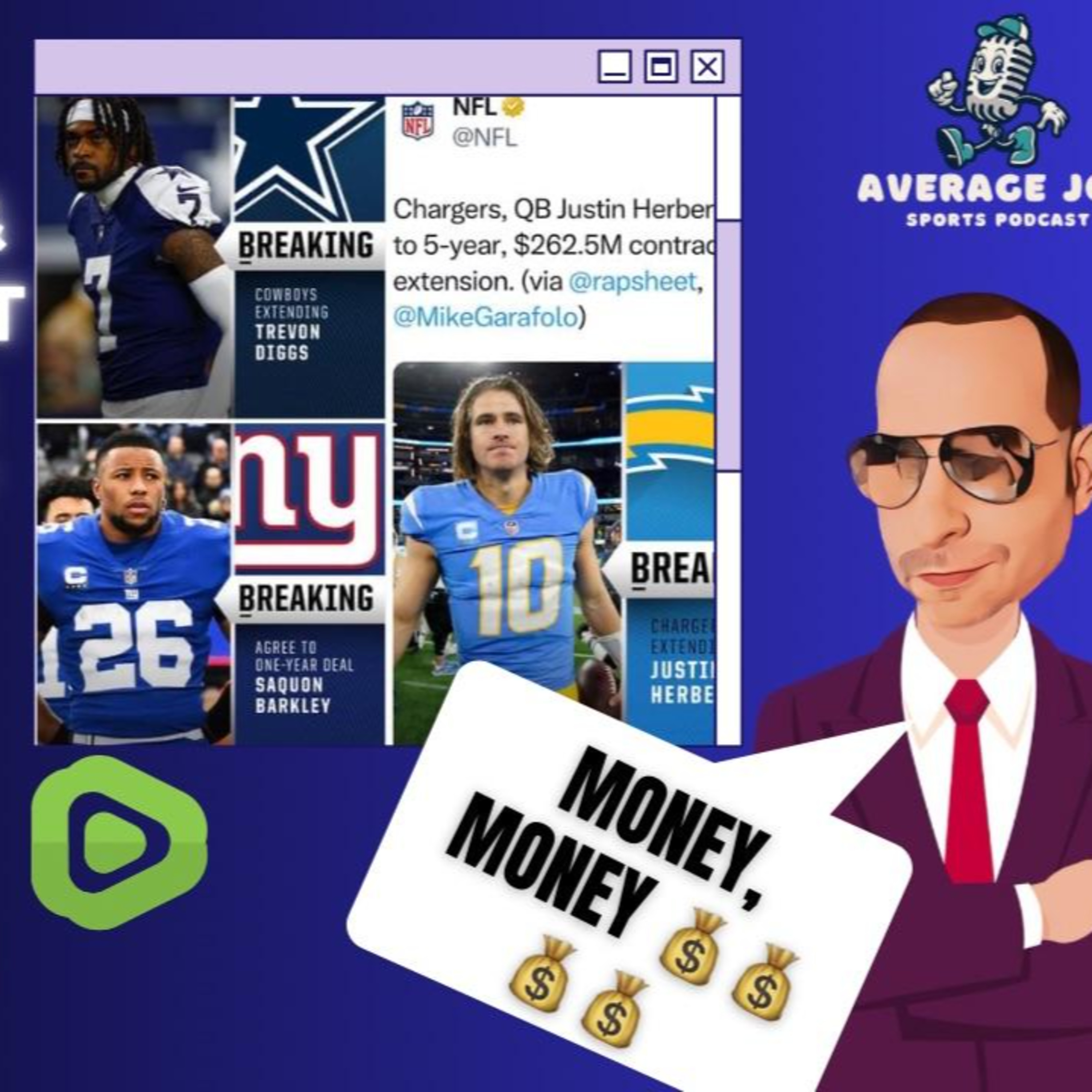 Justin Herbert, Trevon Diggs got the Bag and Saquon Barkley did not episode artwork