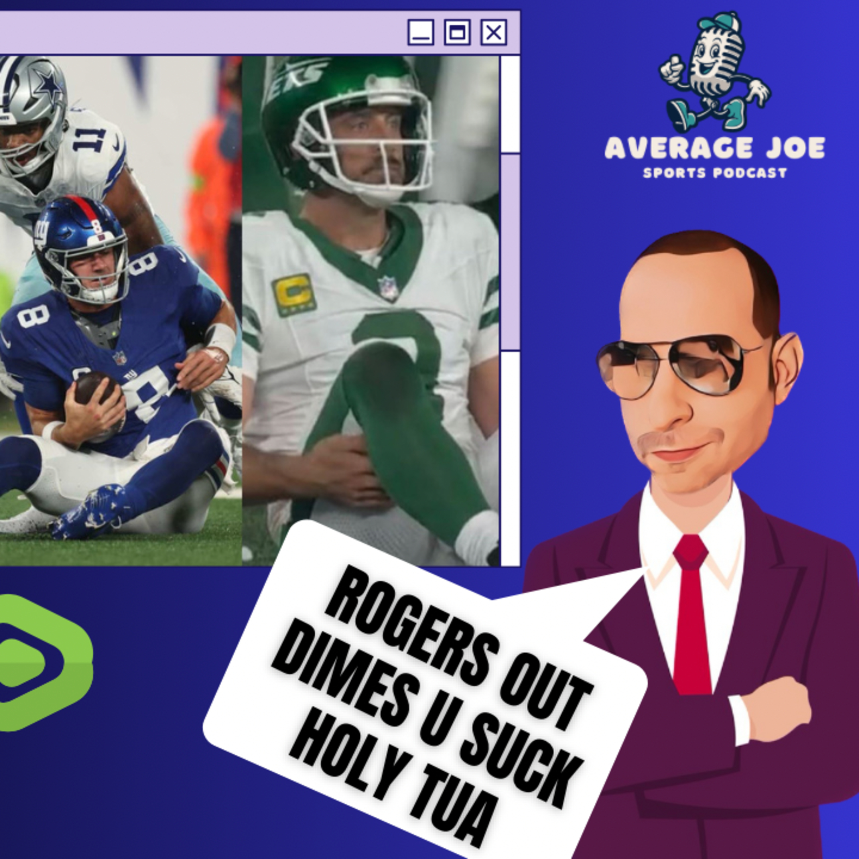 NFL Week 1 Reactions & Takeaways. Aaron Rodgers out, Tua a stud, Brock is for real & more episode artwork