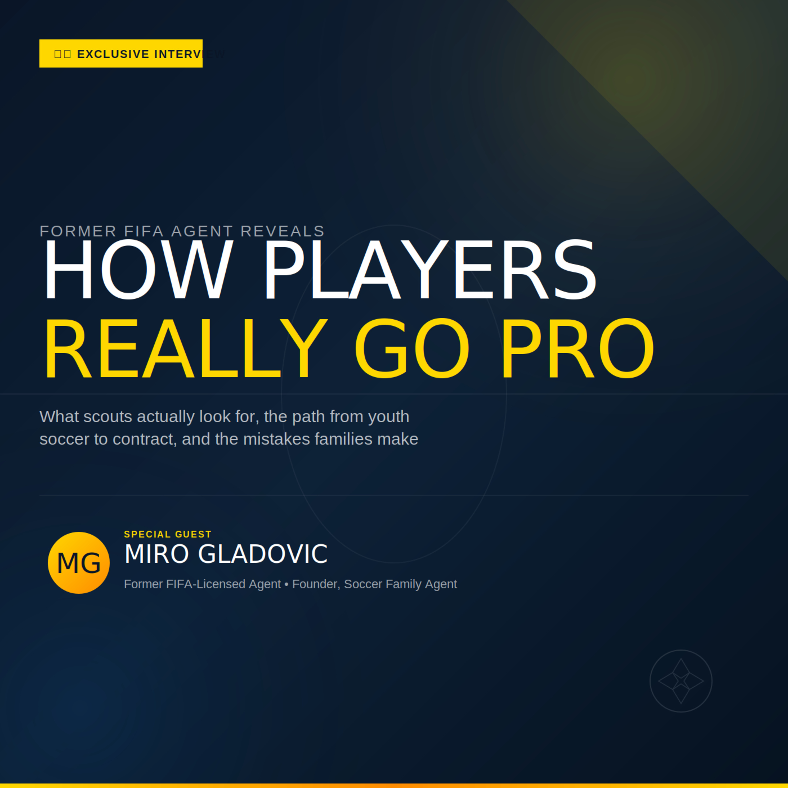How Players REALLY Go Pro: Former FIFA Agent (Miro Gladovic) Reveals What Scouts Look For episode artwork