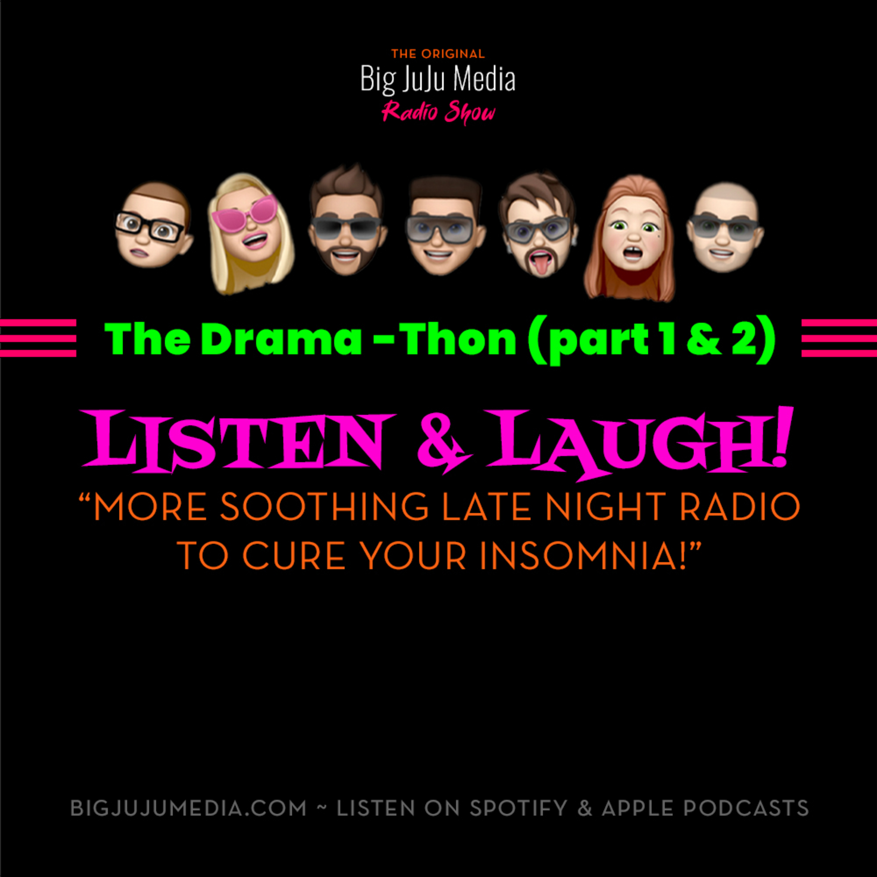 SHOW #1732 The Drama-Thon (part 1 & 2) with Katherine Damiana Milieu, Pastor Pernid Ferner, Jonathon Knightsbridge, and, of course, Glenda episode artwork