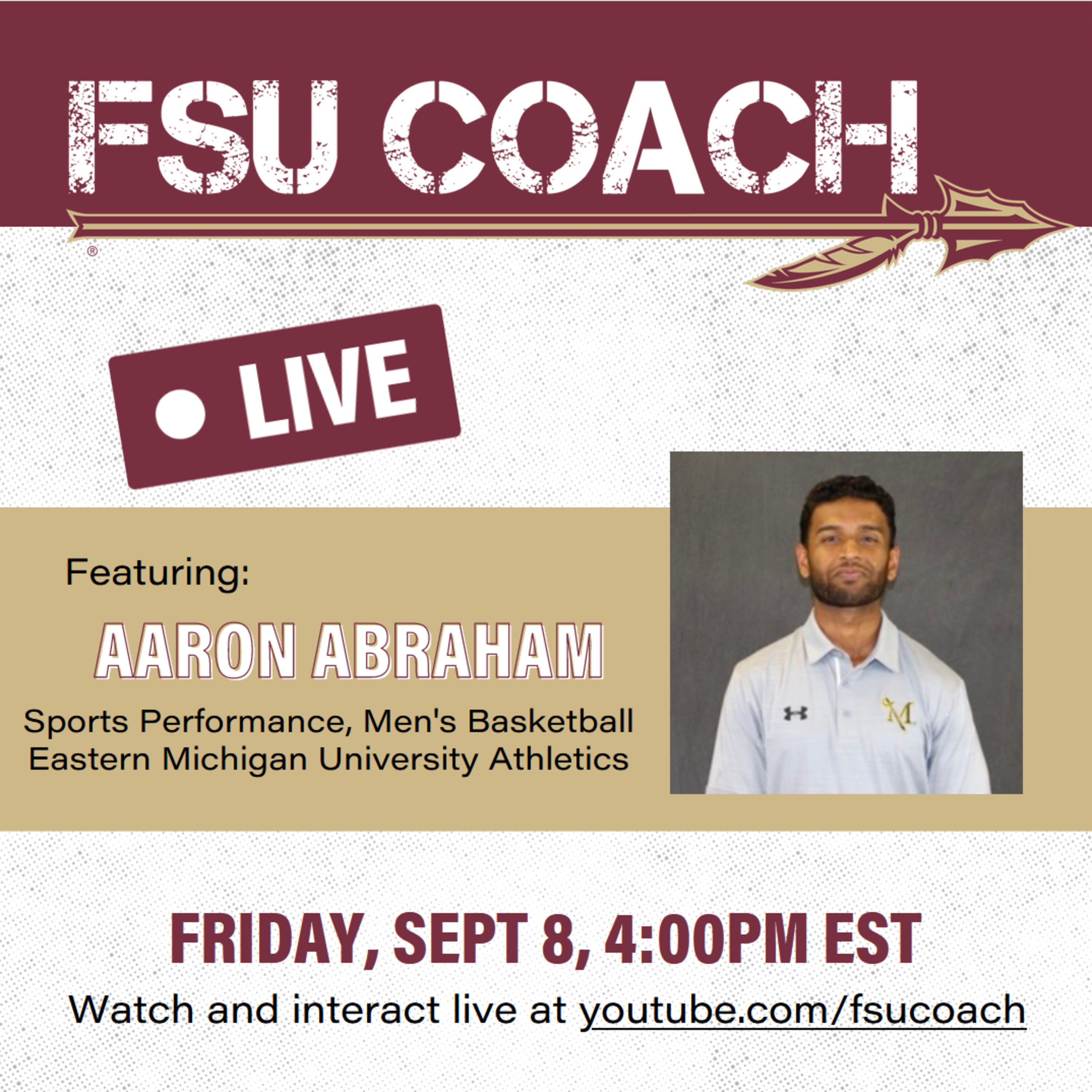 So You Want to be a Strength Coach? Aaron Abraham, Strength and Conditioning Coach, Men's Basketball Eastern Michigan University episode artwork