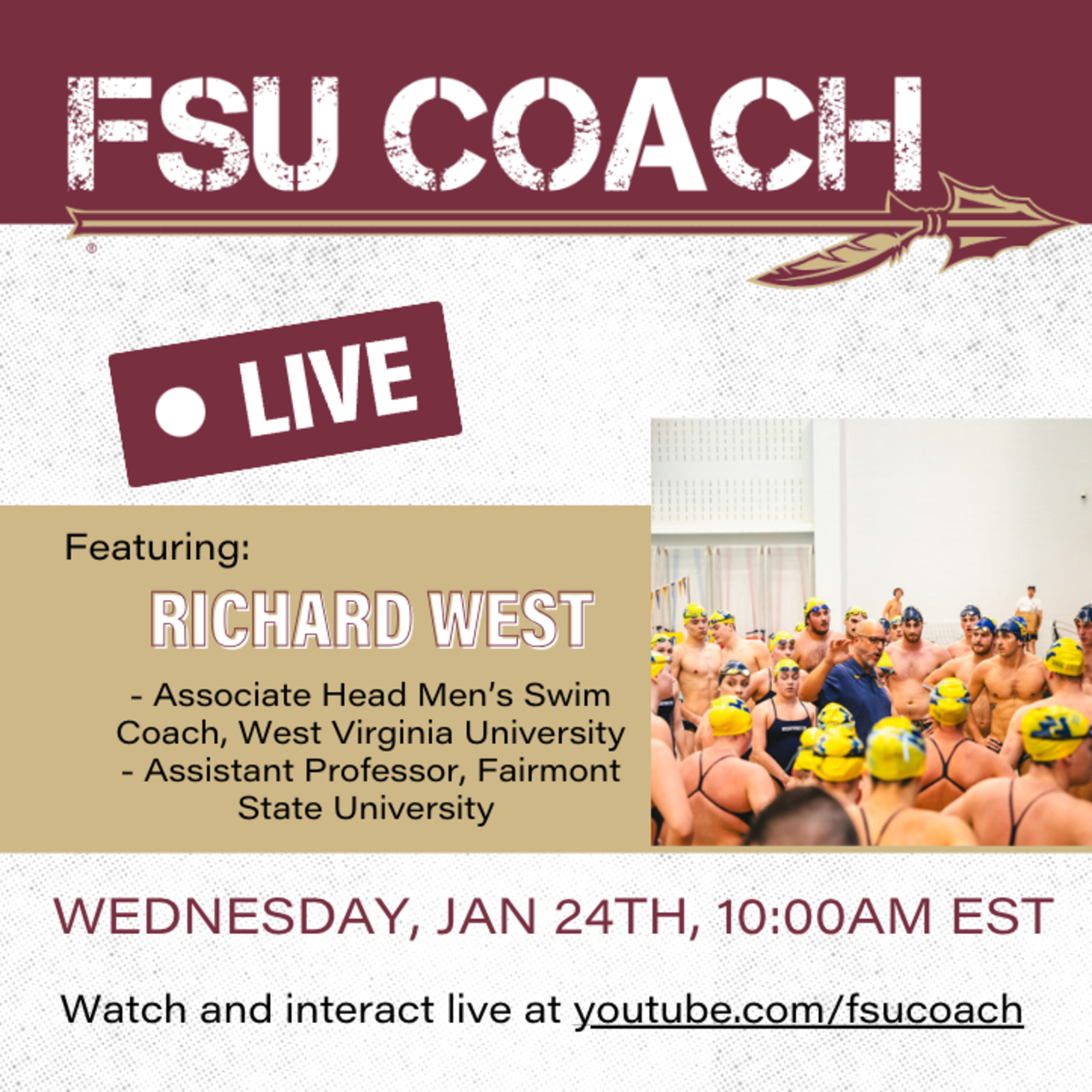 Find the Underdog: Interview with Collegiate Swimming Coach Richard West, West Virginia University episode artwork