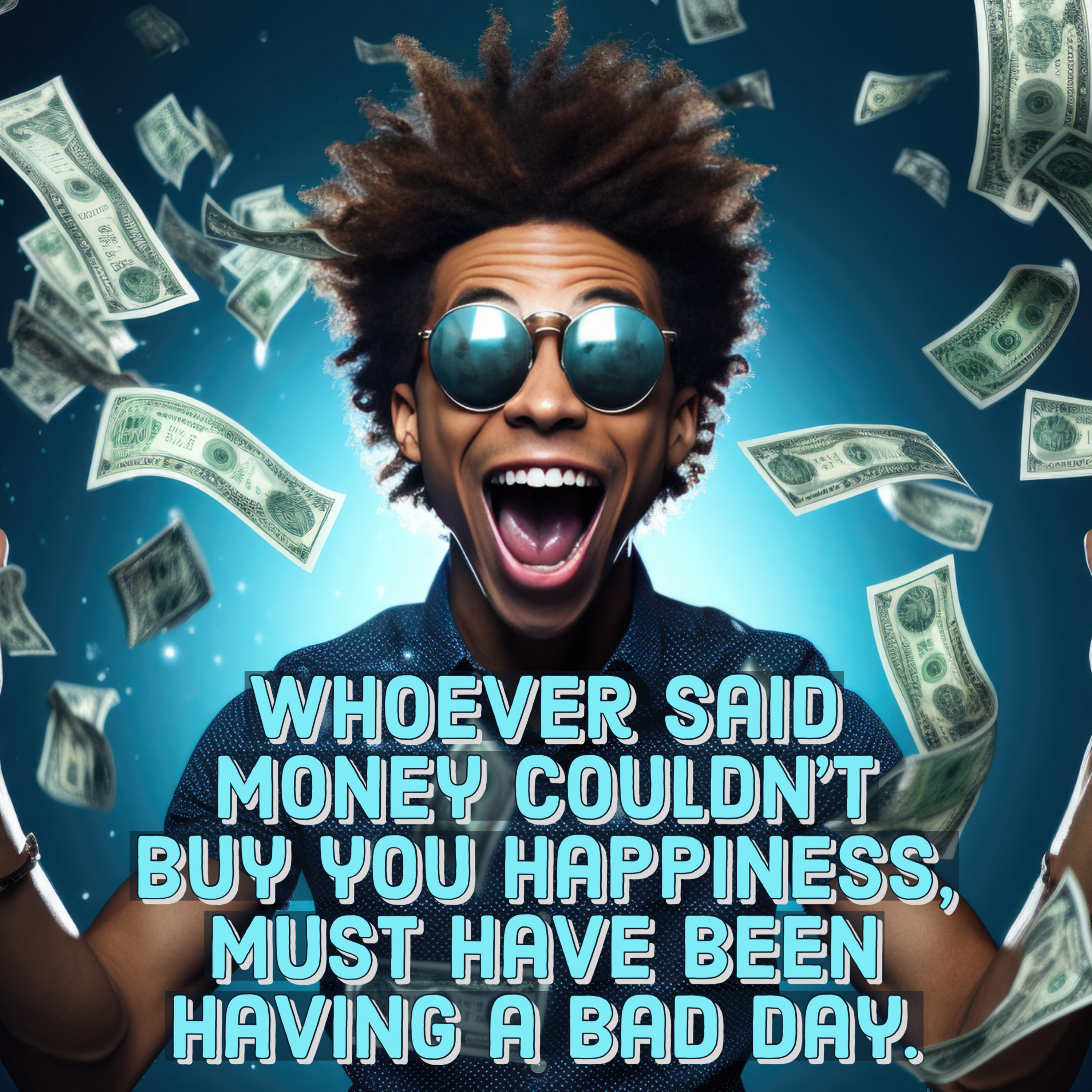 Whoever said money couldn’t buy you happiness, must have been having a bad day. episode artwork