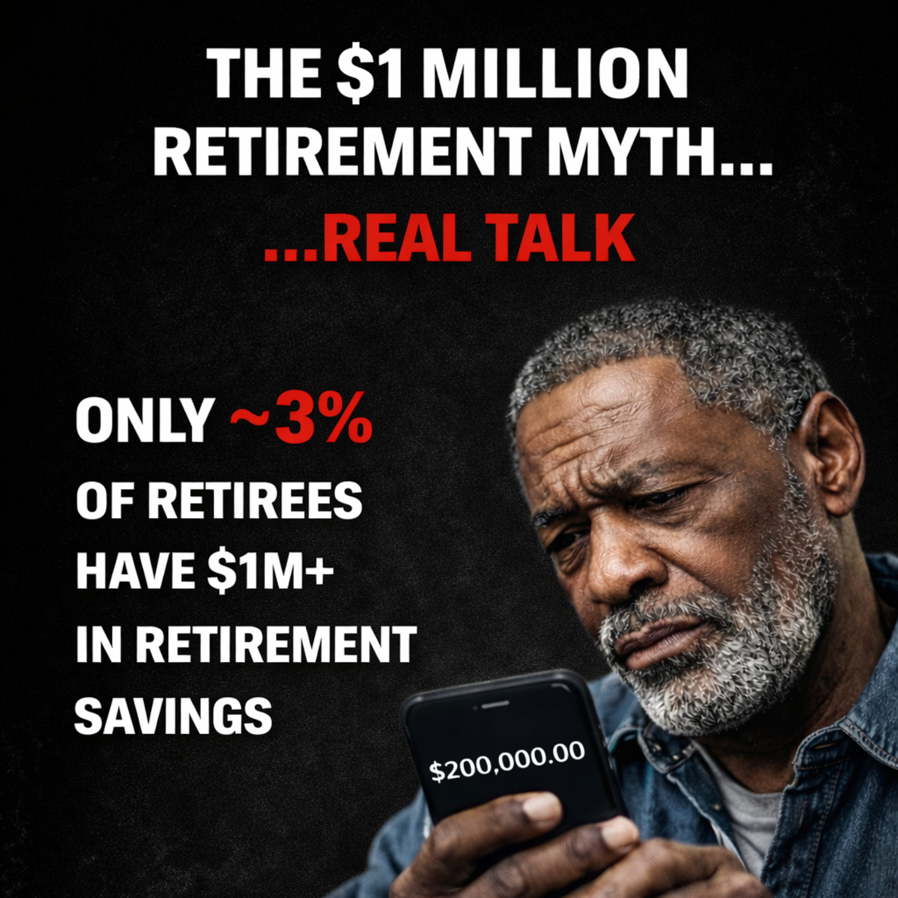 Everybody talks about a $1 million retirement 💰… but the math tells a different story 👀. — Get A Grip On Your Money with Damon Carr cover