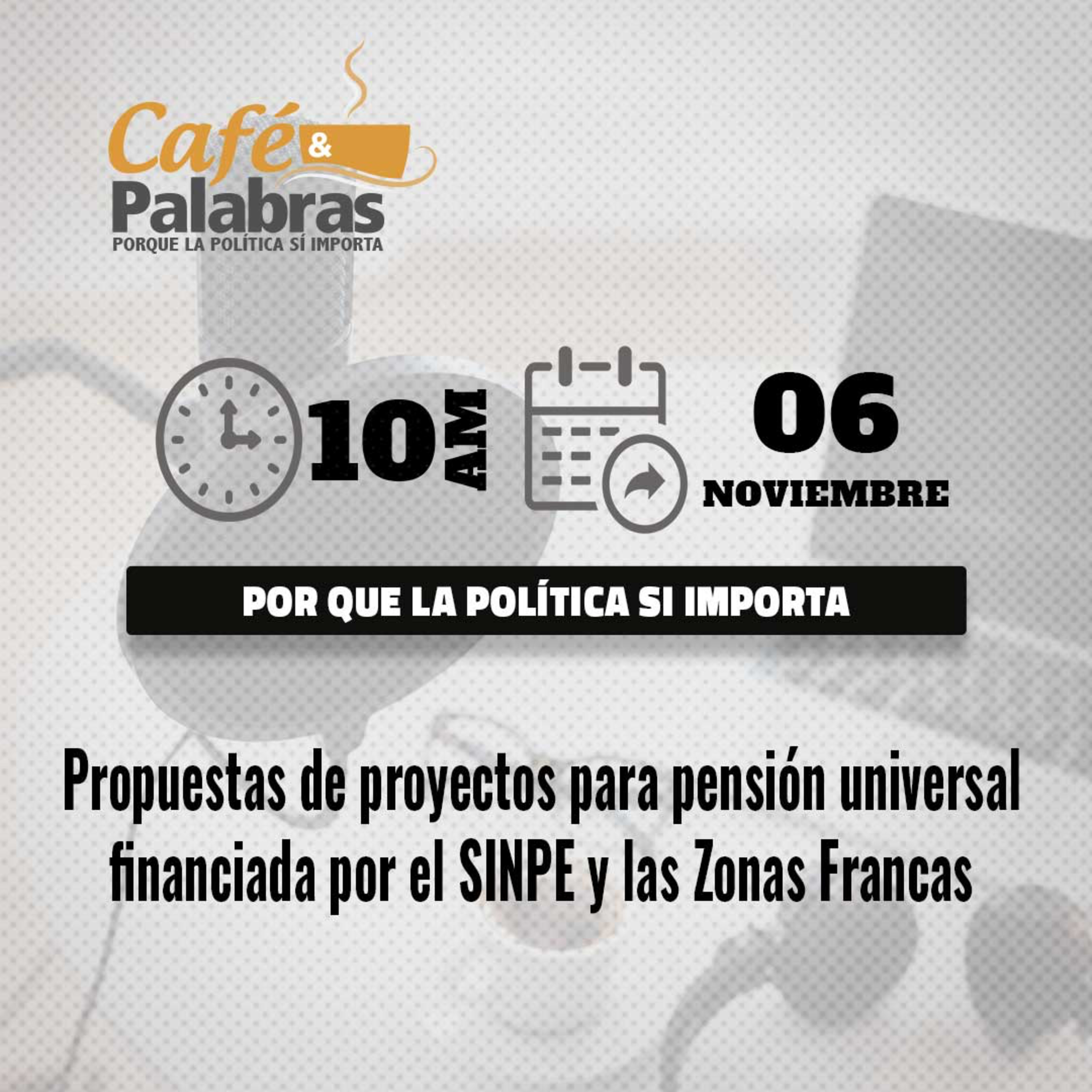Propuestas de proyectos para pensión universal financiada por el SINPE y las Zonas Francas
