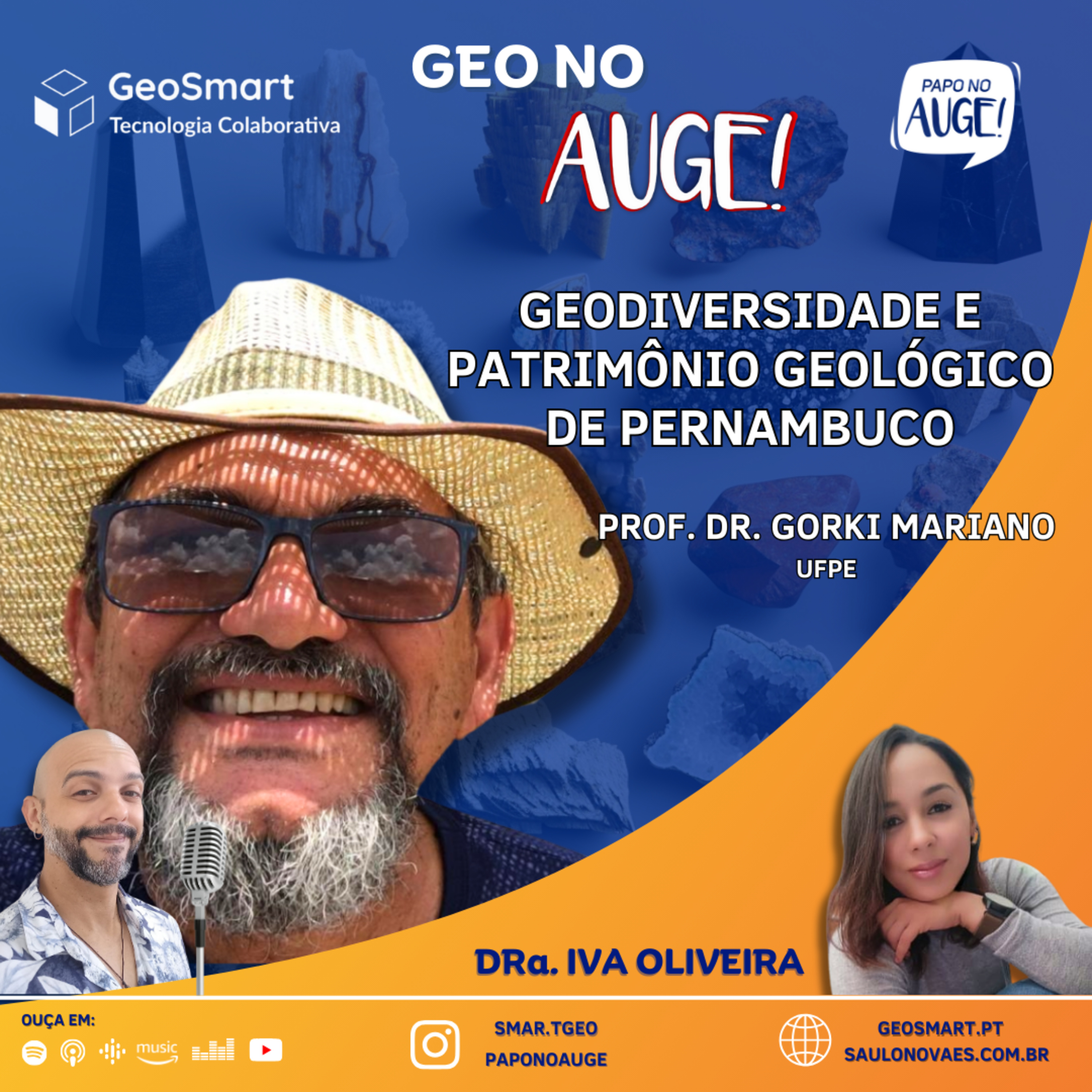 Geo no Auge! - Ep 03: Geodiversidade e patrimônio geológico de Pernambuco - com Gorki Mariano episode artwork