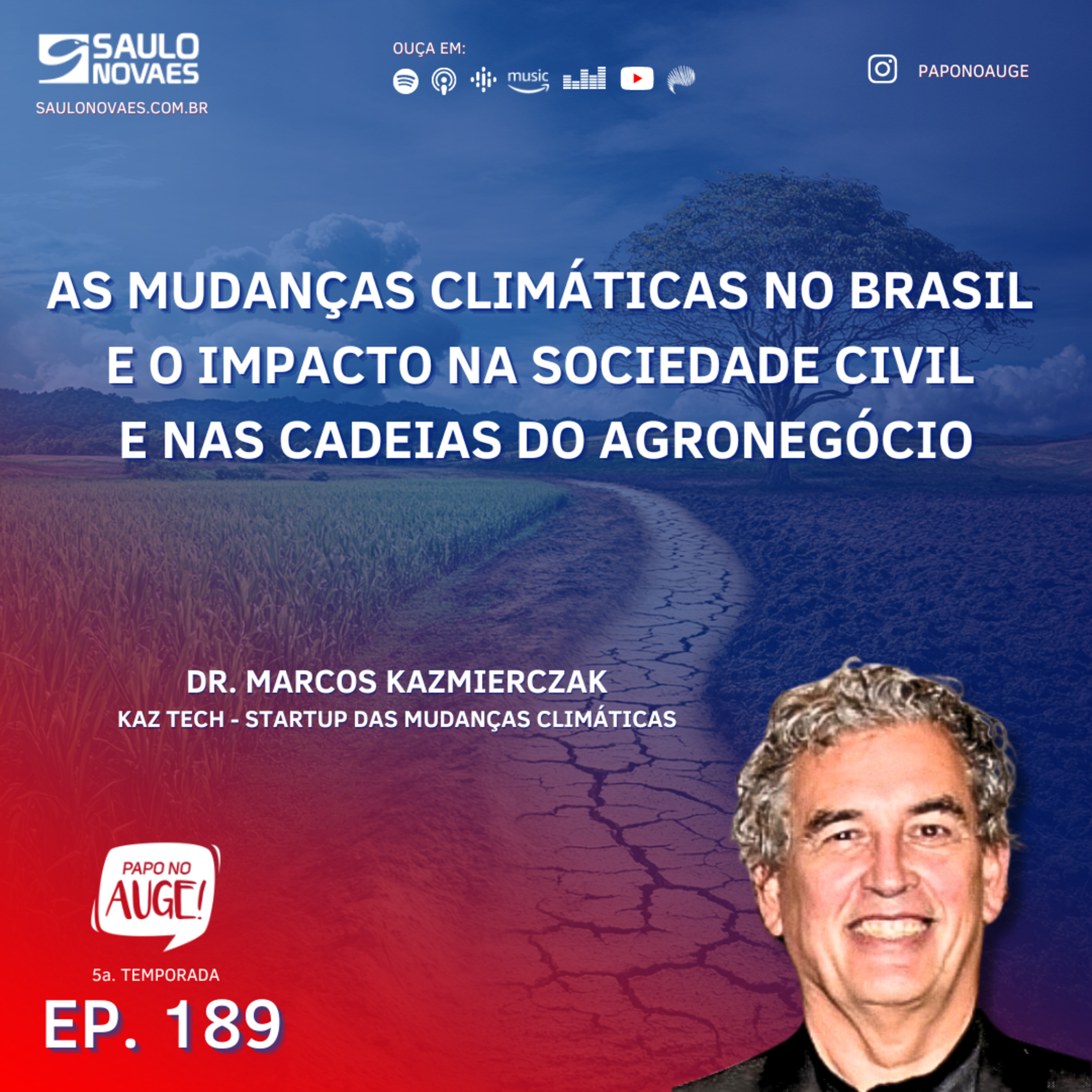 Ep. 189 - As mudanças climáticas no Brasil e o impacto na sociedade civil e nas cadeias do agronegócio episode artwork