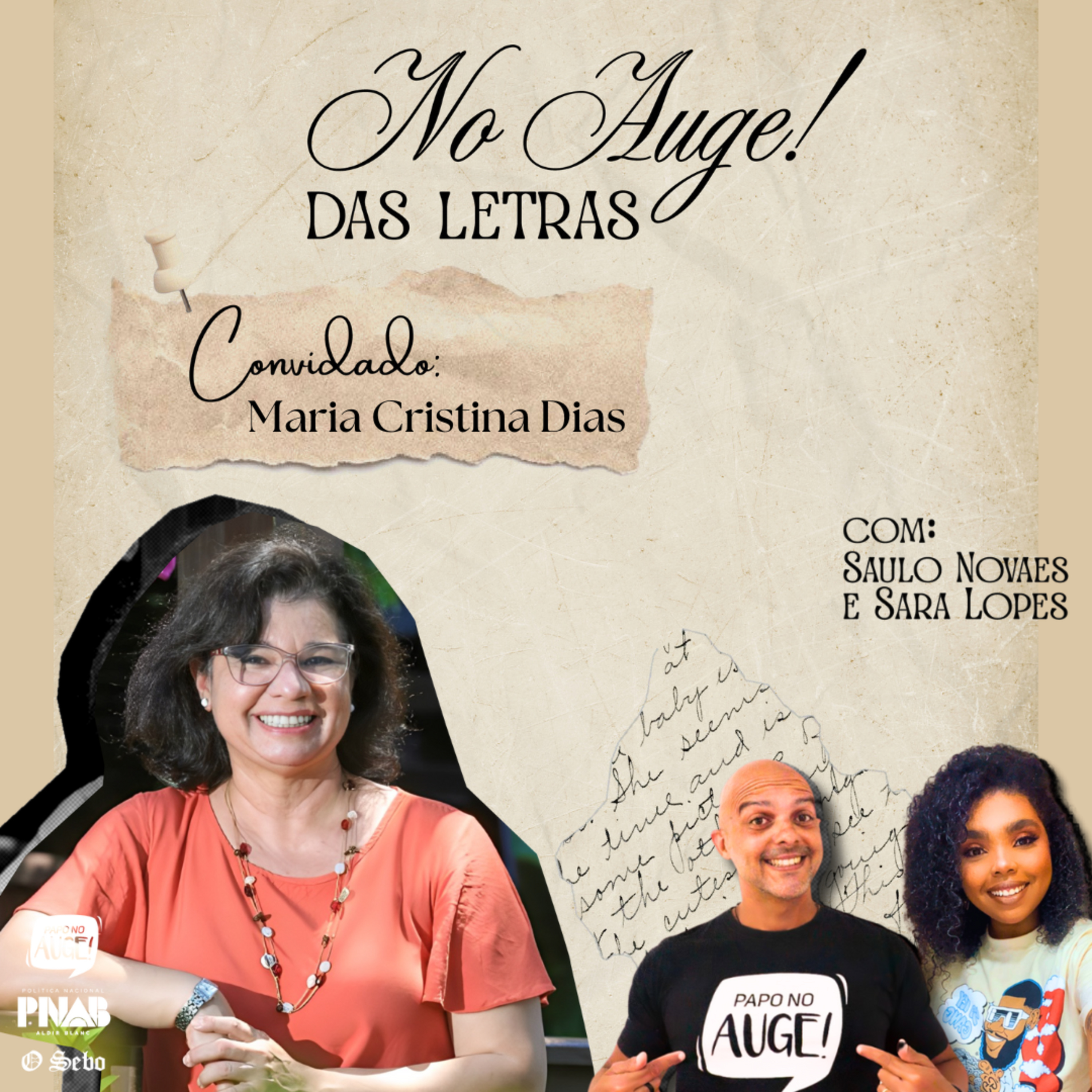 No Auge! das Letras - Ep. 02 - com Maria Cristina Dias episode artwork