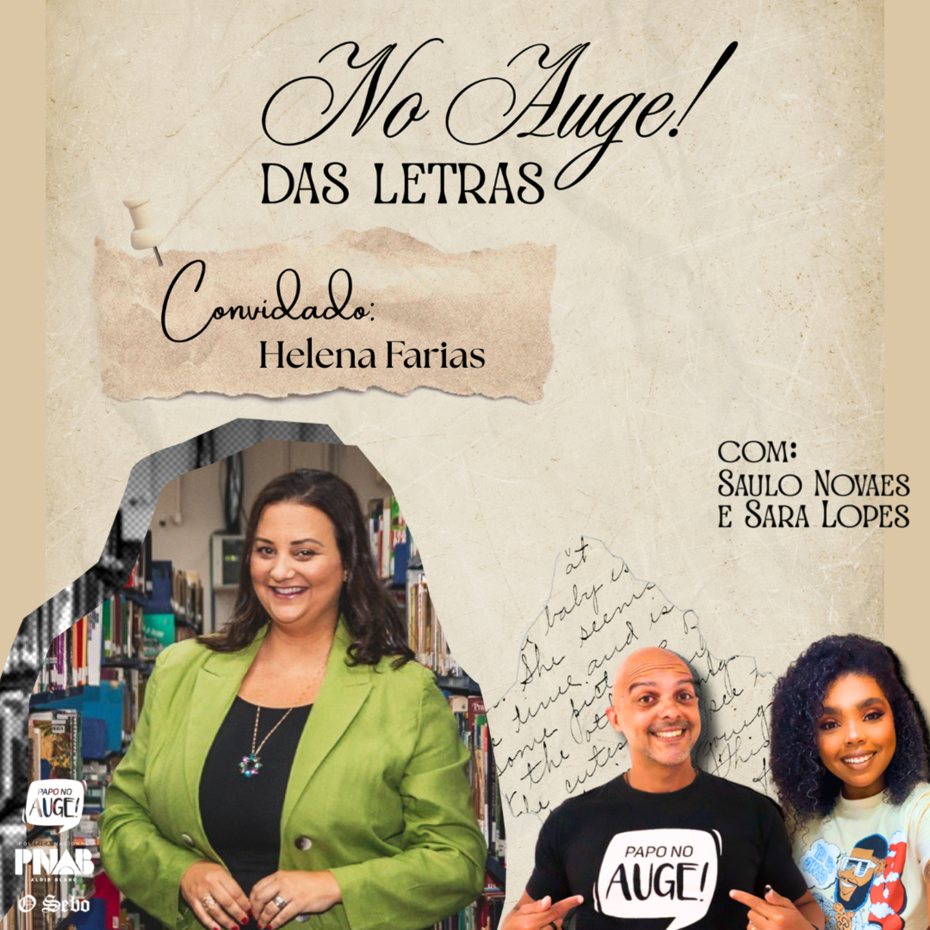 No Auge! das Letras - Ep. 03 - com Helena Farias episode artwork