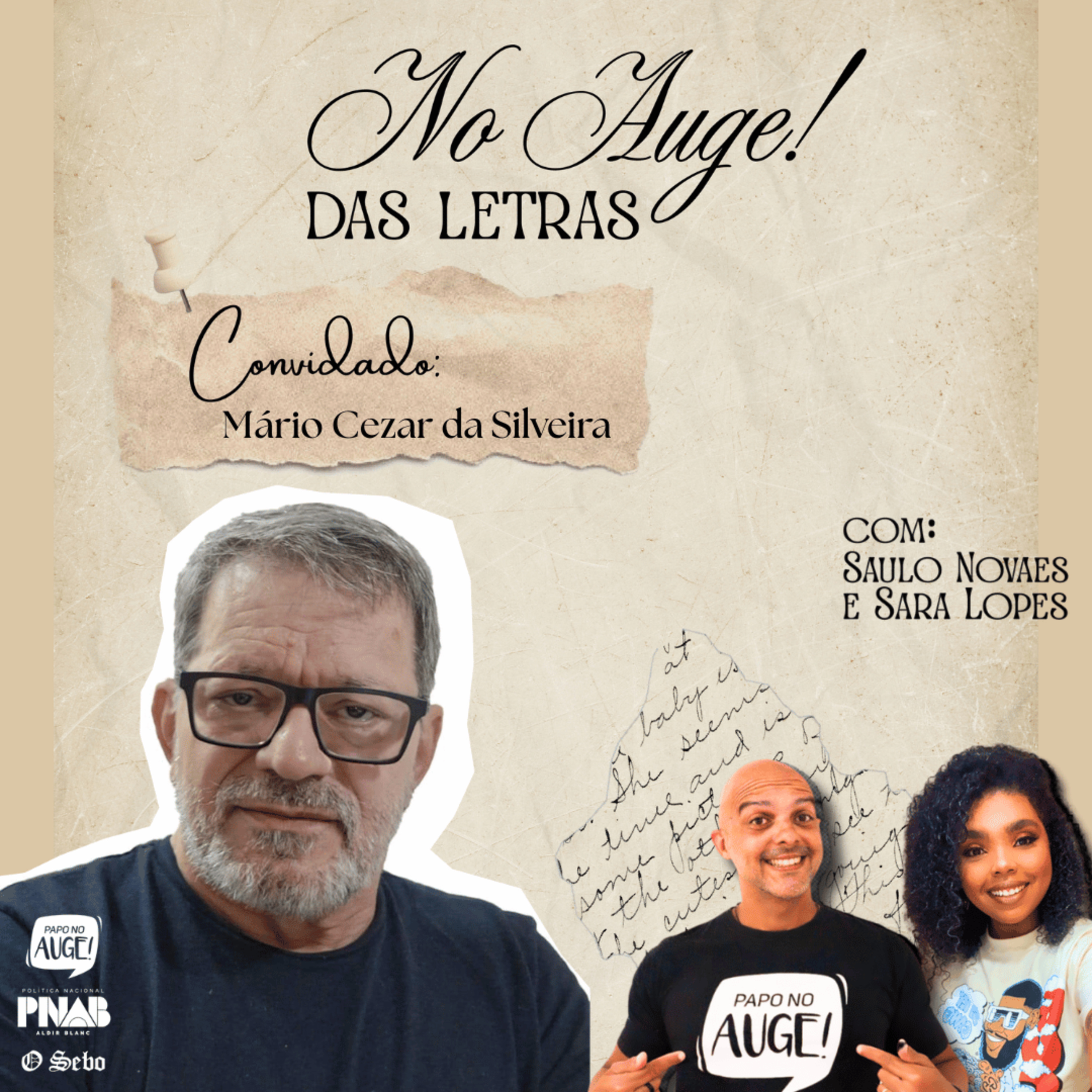 No Auge! das Letras - Ep. 04 - com Mário Cezar da Silveira episode artwork