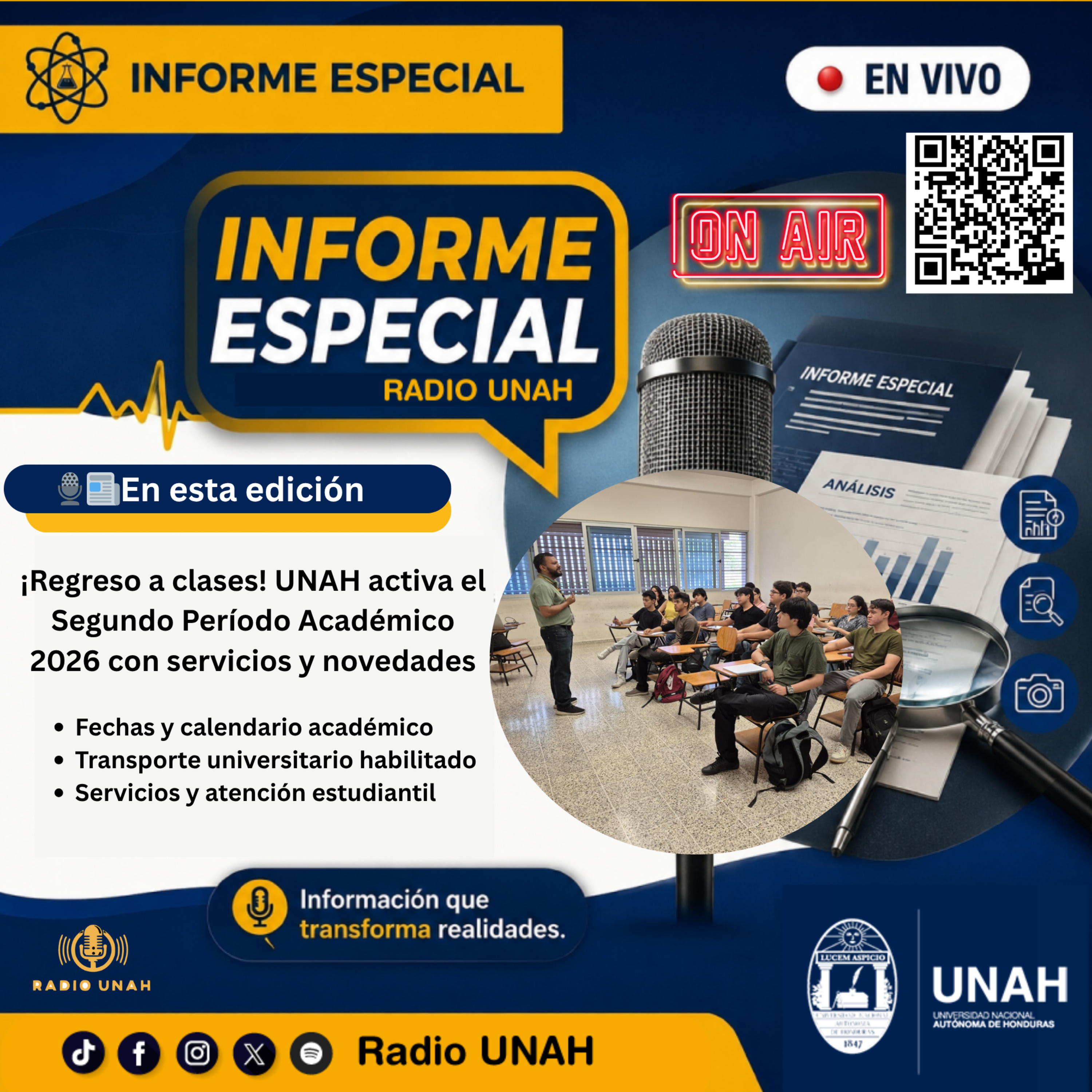 Portada de Podcast UNAH