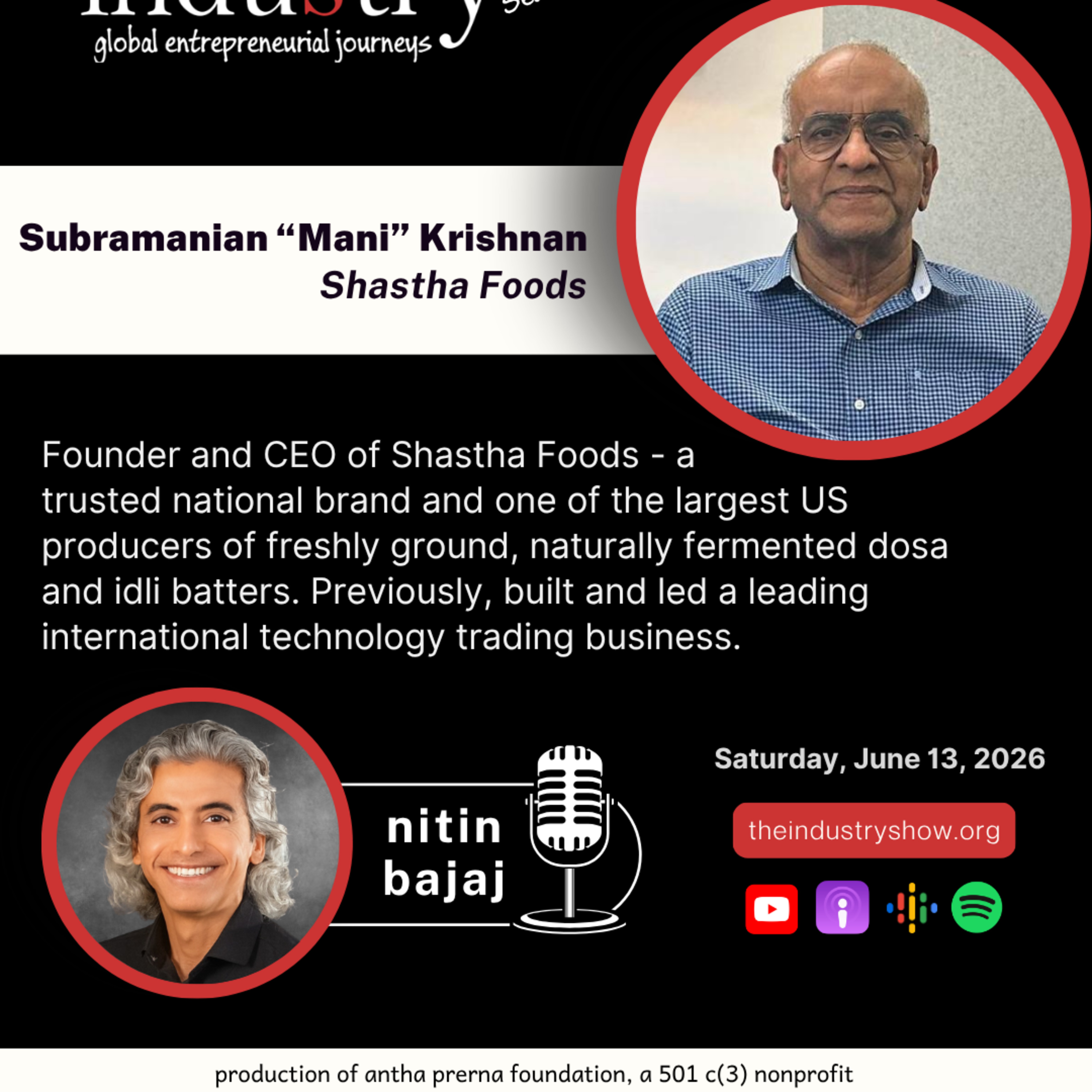 The INDUStry Show w Subramanian “Mani” Krishnan episode artwork