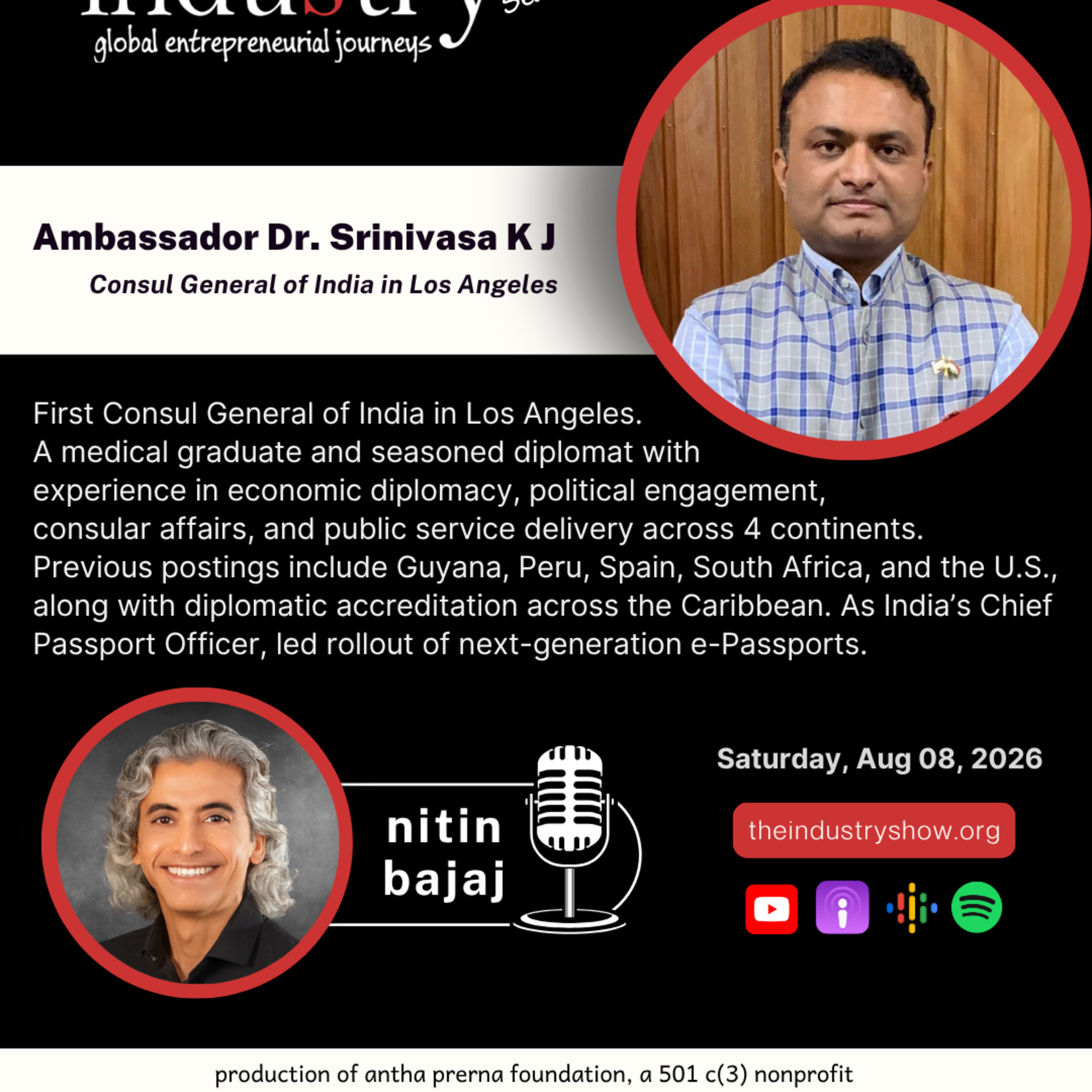 The INDUStry Show w Ambassador Dr. K.J. Srinivasa  episode artwork