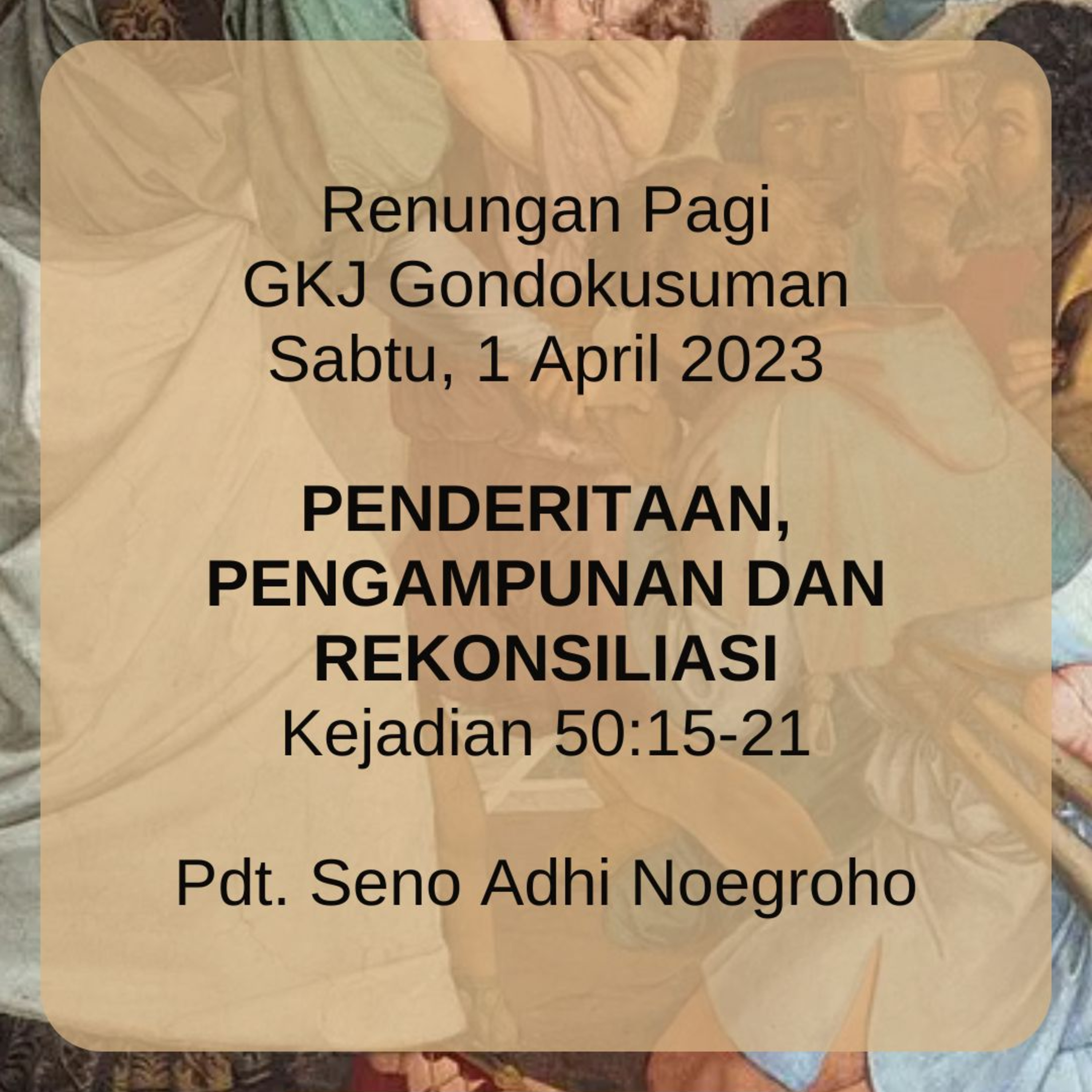 Penderitaan, Pengampunan & Rekonsiliasi episode artwork