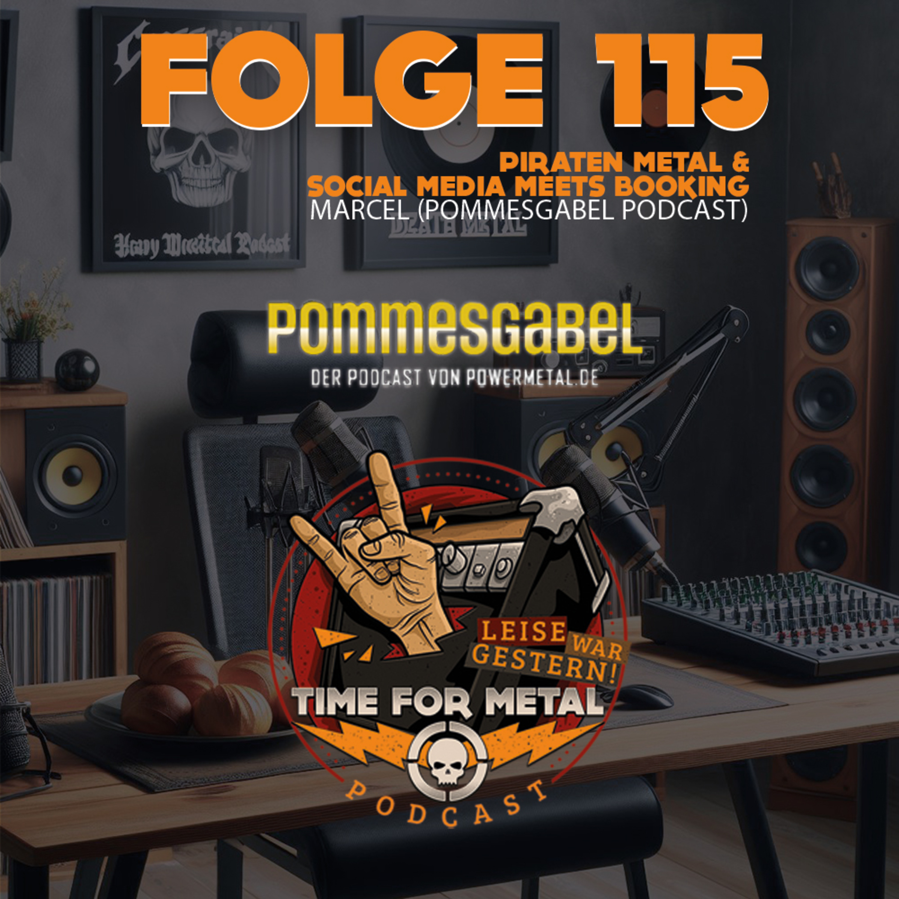 Folge 115 - Pirate Metal & Social Media Meets Booking mit Marcel vom Pommesgabel Podcast episode artwork