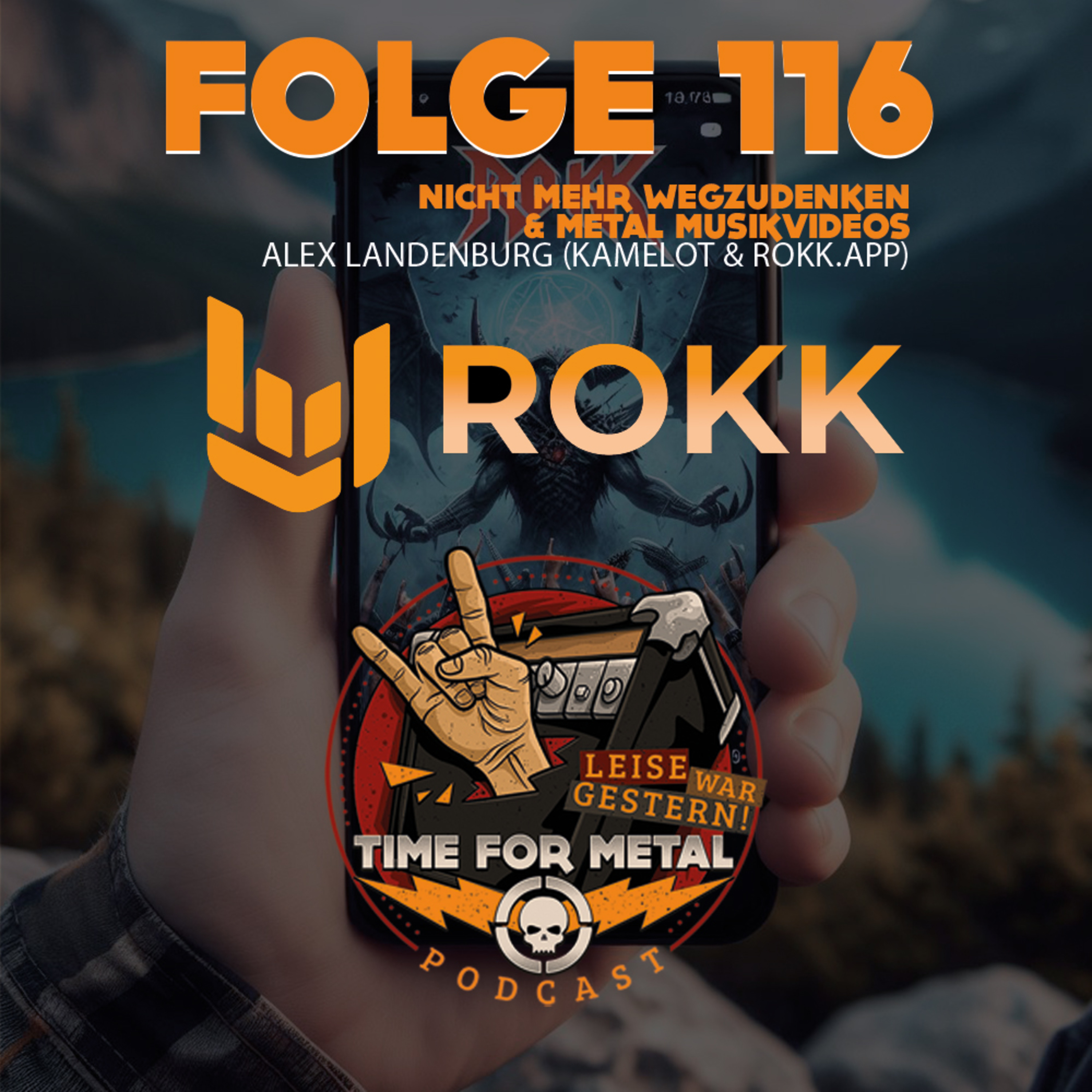 Folge 116 - Nicht mehr wegzudenken & Metal Musikvideos mit Alex Landenburg (Rokk.app & Kamelot) episode artwork