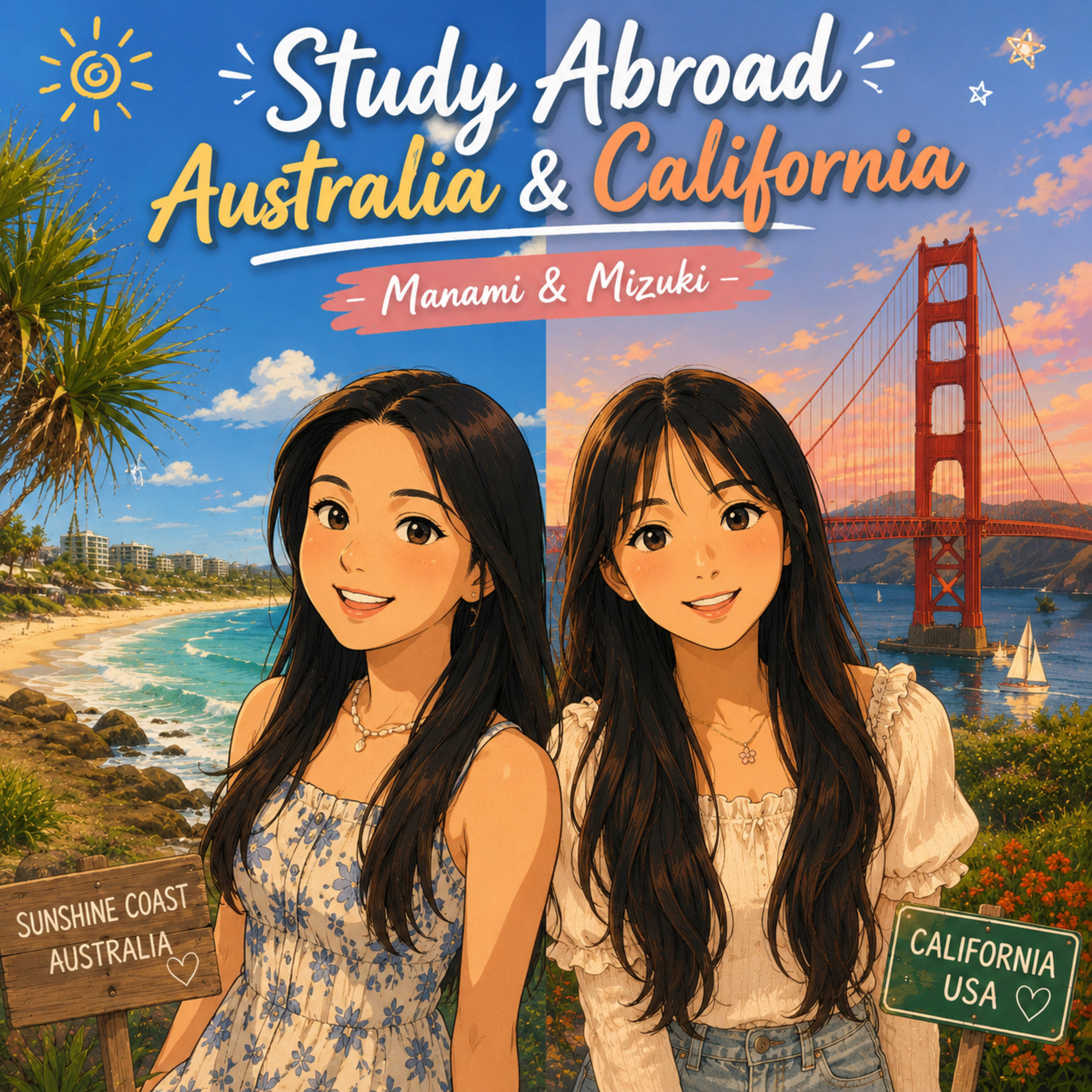 S13 E2 Study abroad California & Sunshine Coast - Manami & Mizuki
