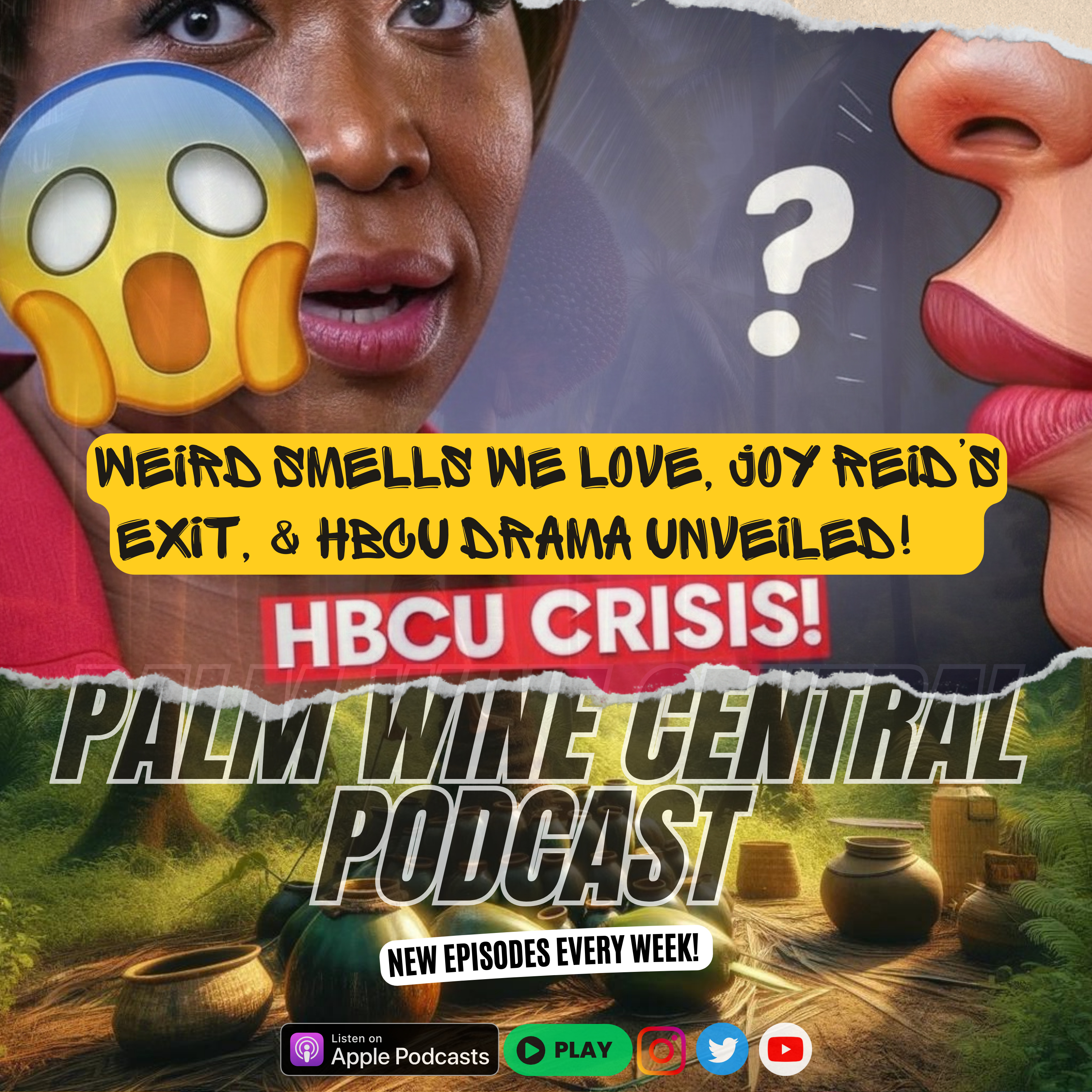 Weird Smells We Love, Joy Reid’s Exit, & HBCU Drama Unveiled! | Palm Wine Central Podcast EP 06/25 episode artwork