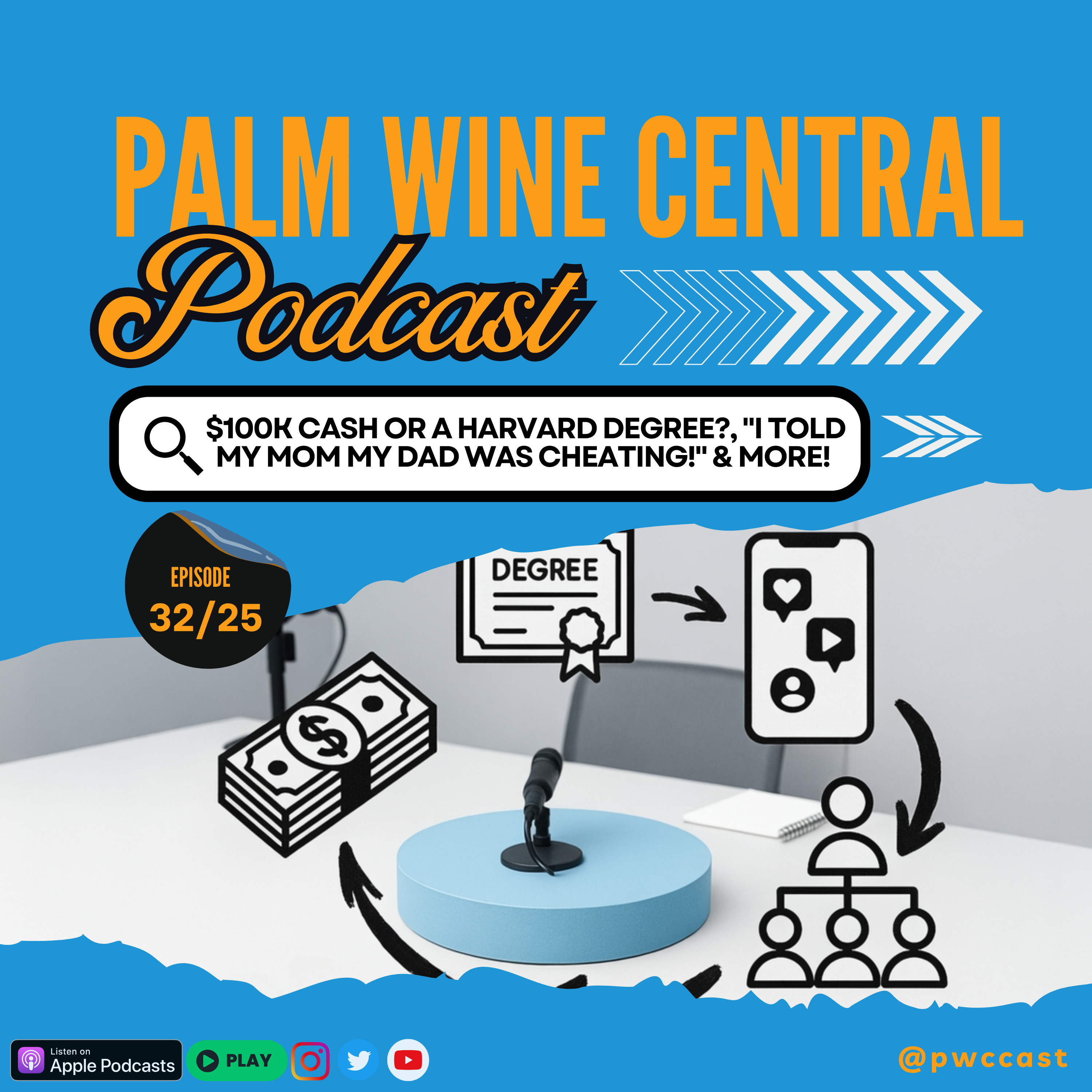 $100K CASH or a HARVARD DEGREE?, "I TOLD My Mom My Dad Was CHEATING!" & More! | EP #32/25 episode artwork