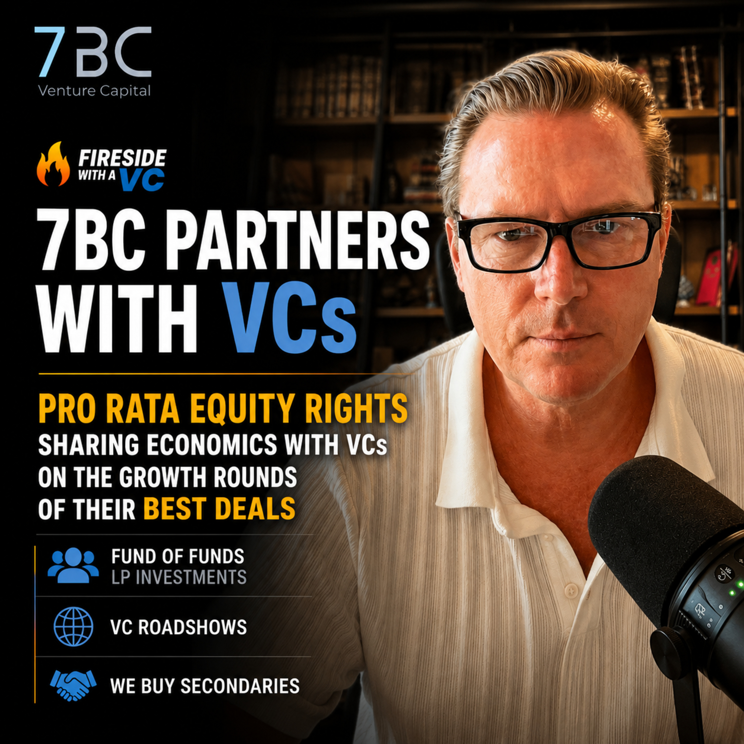 E134 Partnering with VCs on Pro Rata Equity Rights - Sharing Economics with VCs on their best deals episode artwork