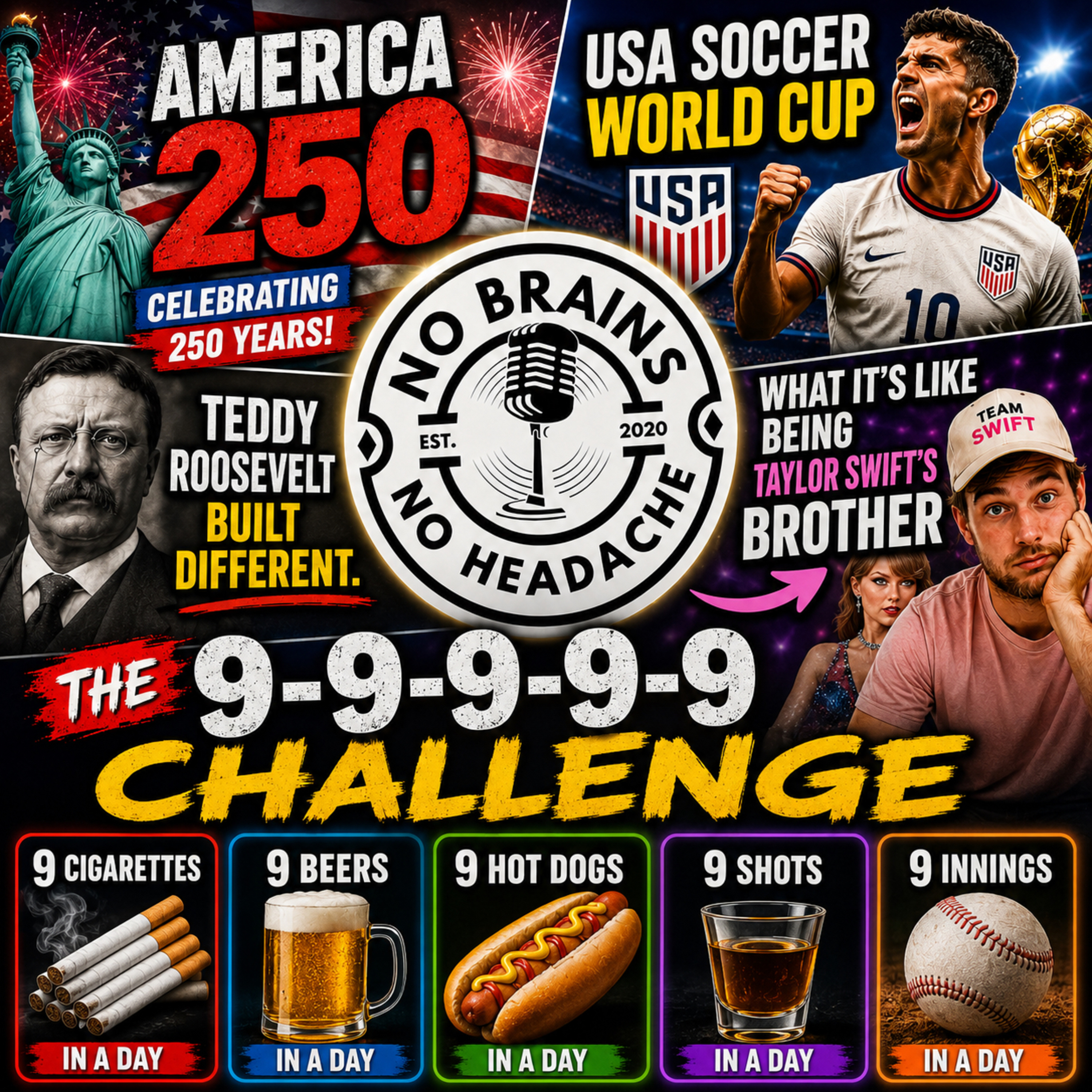 Episode 306: Teddy Roosevelt, Taylor Swift’s Family, and the NEW 9-9-9-9-9 Challenge episode artwork