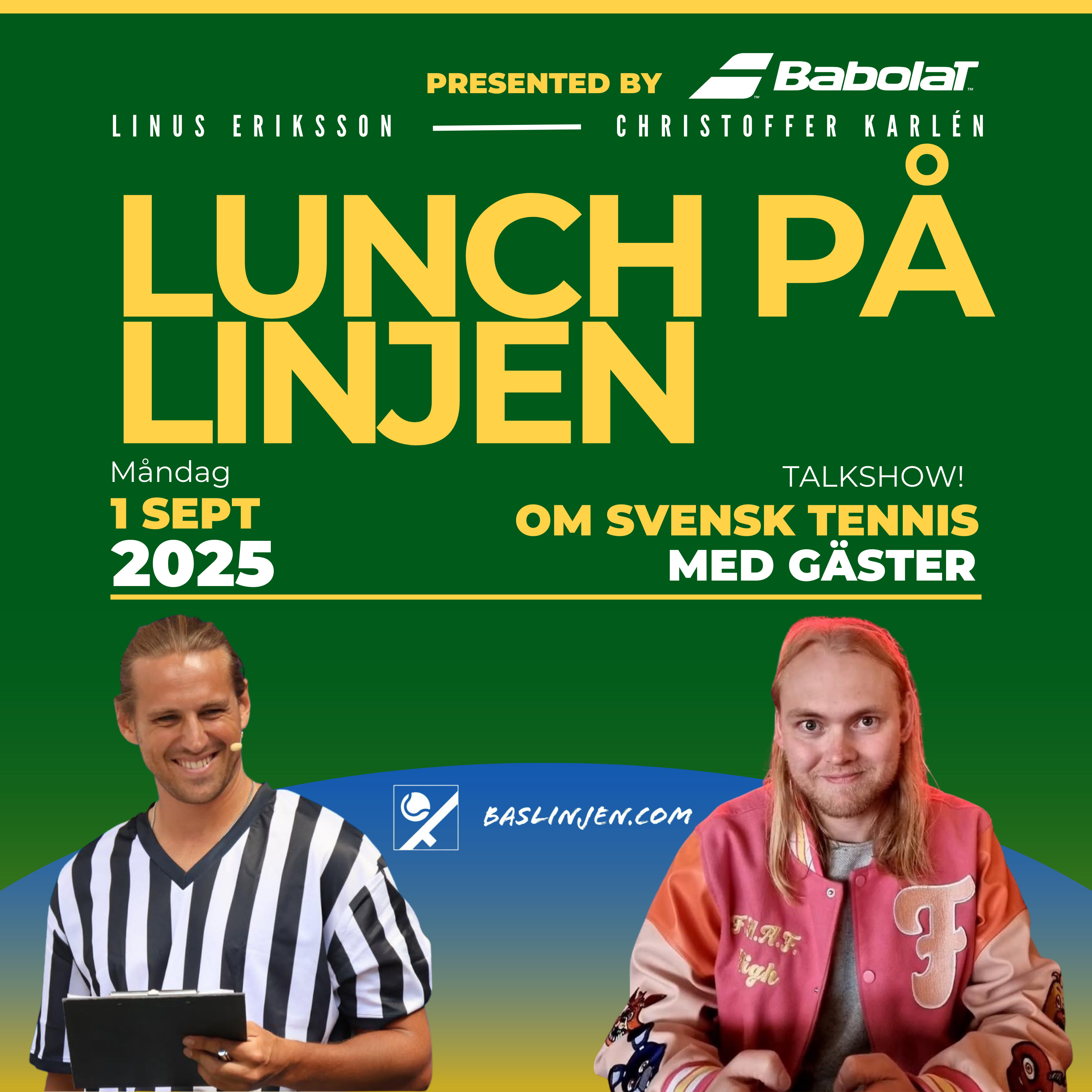 Lunch på linjen, 1 september 2025! Med Alexandra Viktorovitch & Patrik Munhammar, Jonas Elmblad och Eric Ahrén Moonga