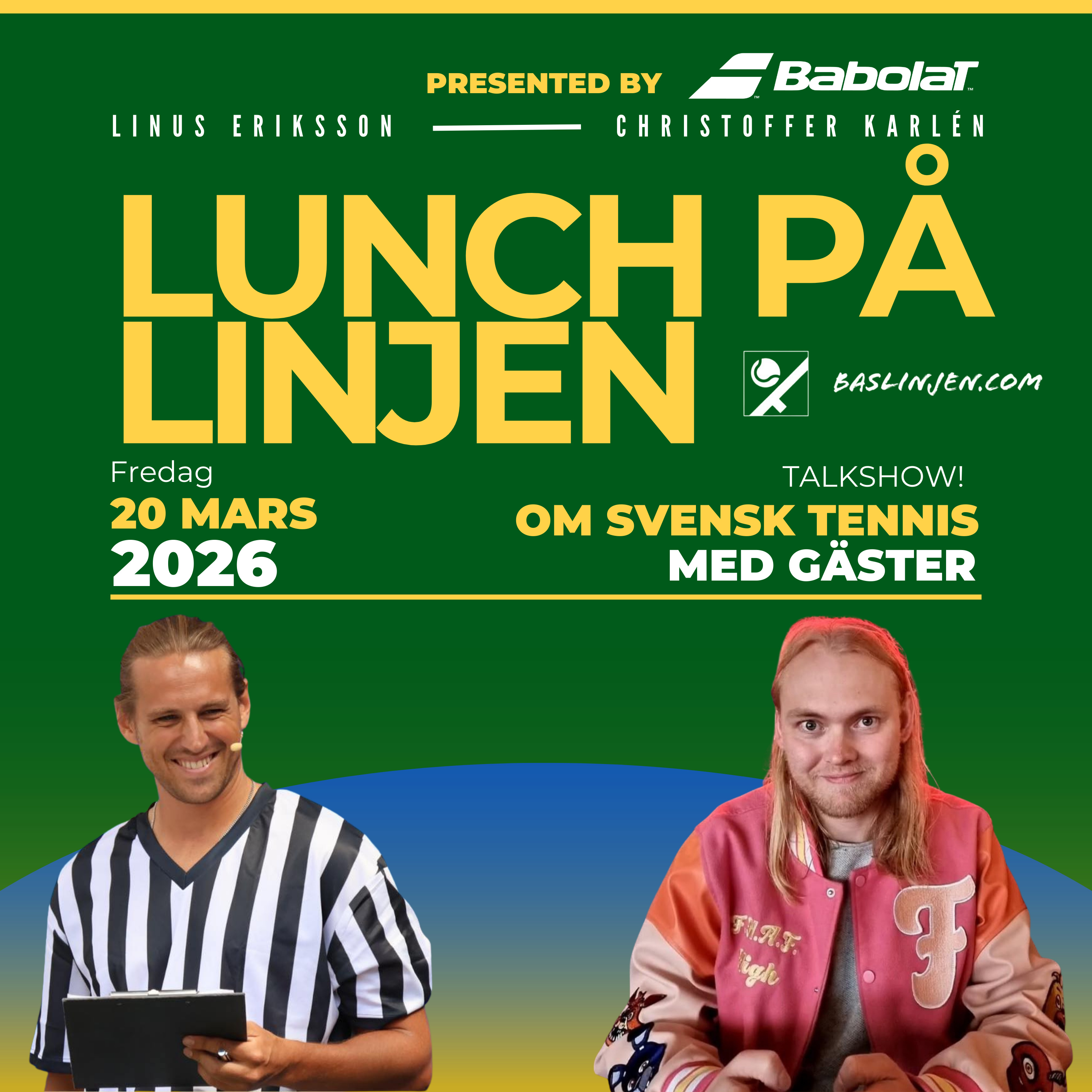 Lunch på Linjen 5 mars, presented by Babolat: Med Sofia Arvidsson och Tiana Tian Deng