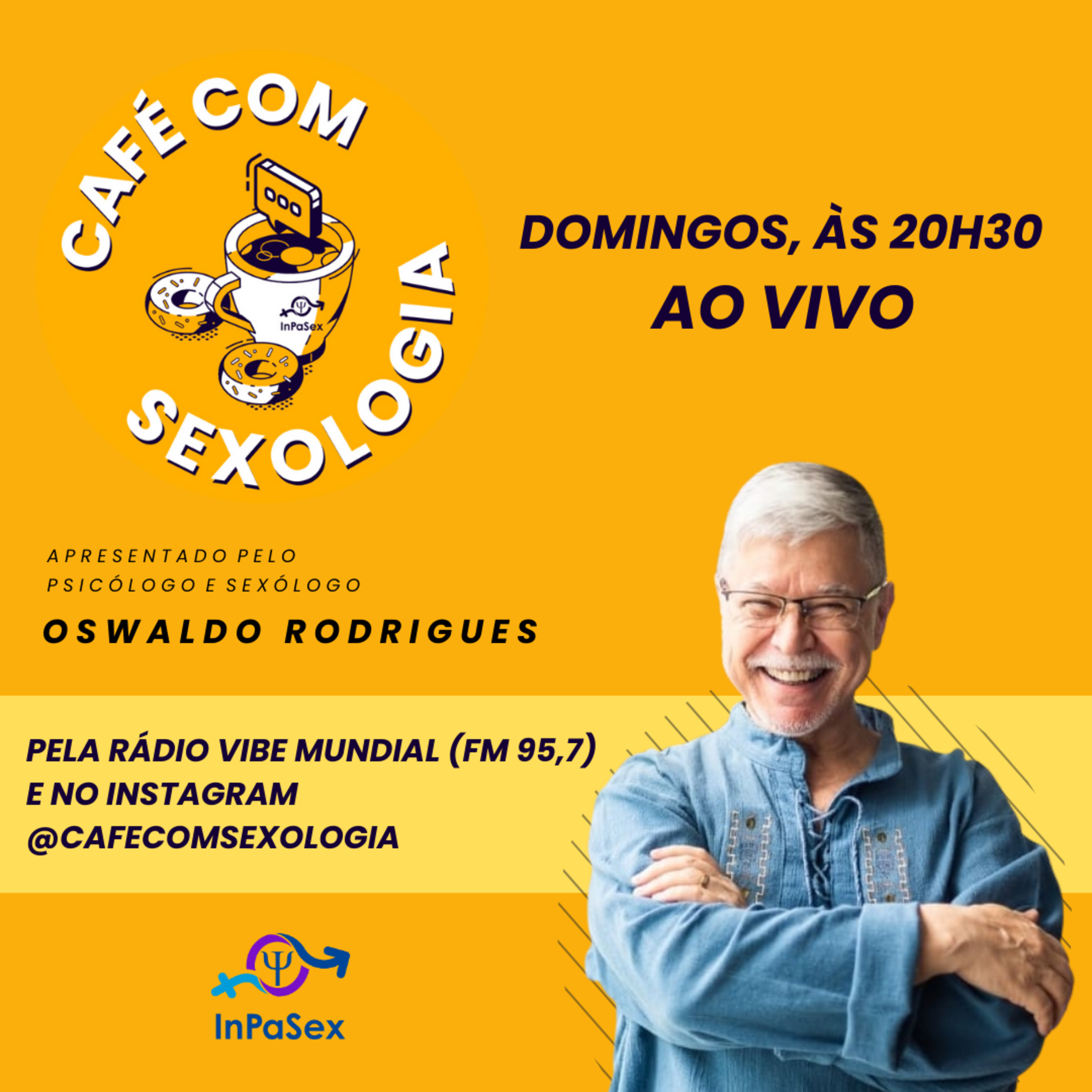 Café com Sexologia ao vivo todos os domingos! episode artwork