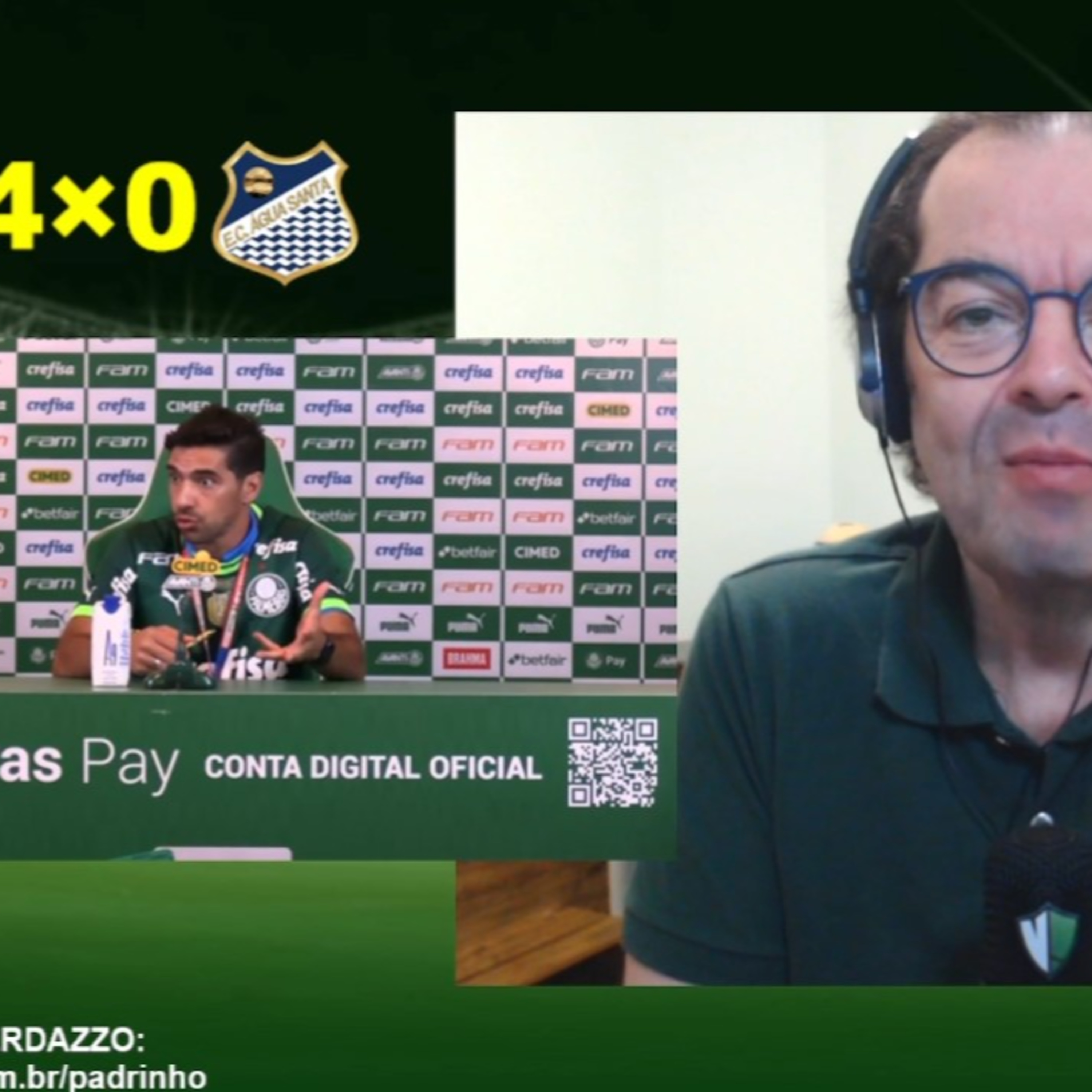  REACT - Coletiva Abel Ferreira - Palmeiras 4x0 Água Santa episode artwork