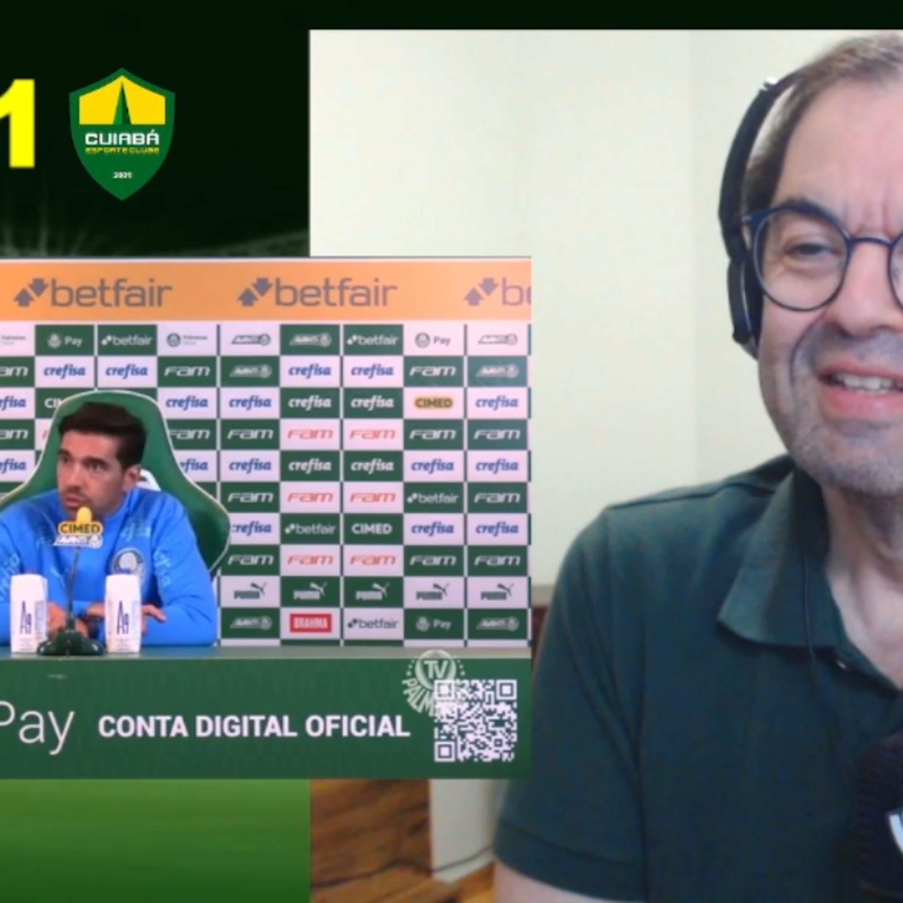 REACT - Coletiva Abel Ferreira - Palmeiras 2x1 Cuiabá episode artwork