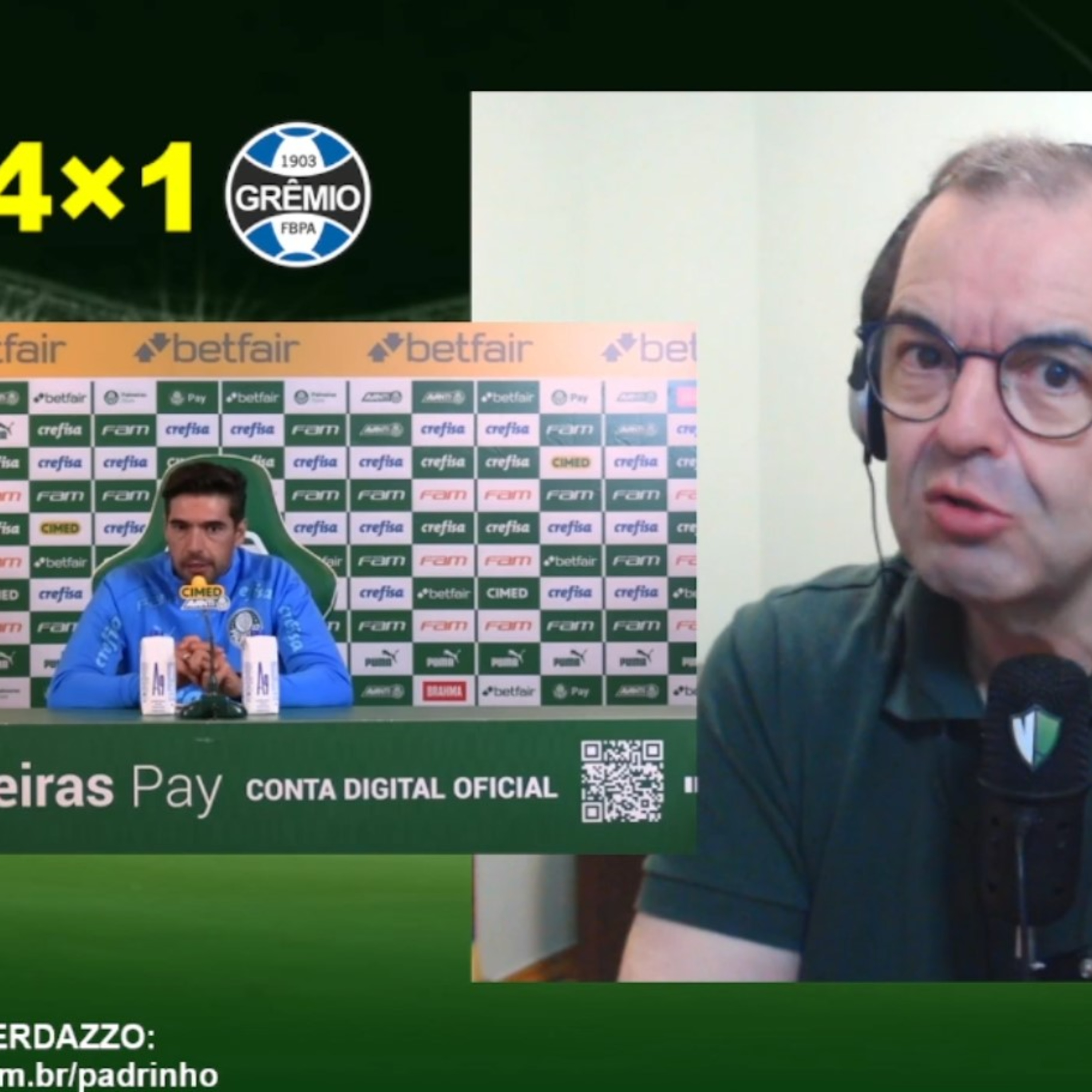 REACT - Coletiva Abel Ferreira - Palmeiras 4x1 Grêmio episode artwork