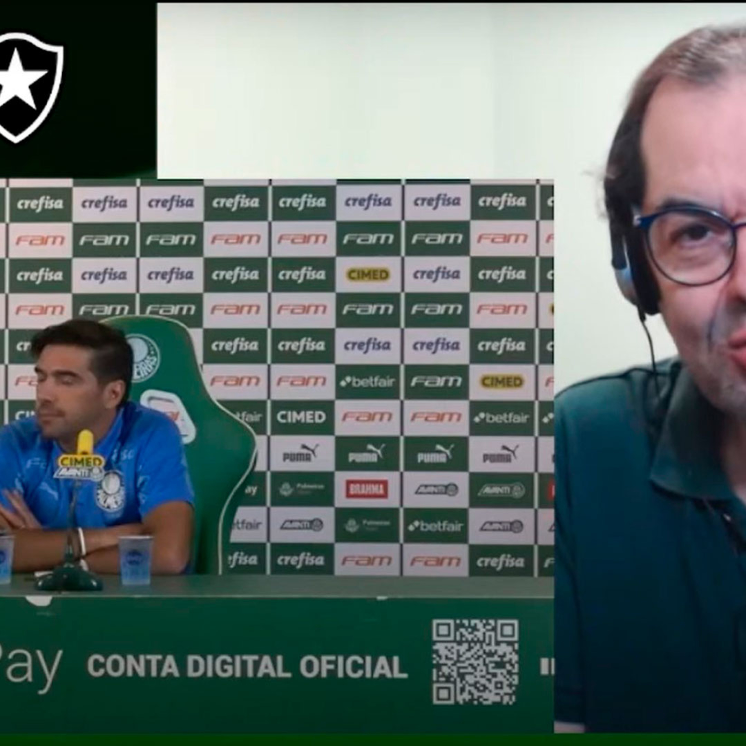 REACT - Coletiva Abel Ferreira - Palmeiras 0x1 Botafogo episode artwork