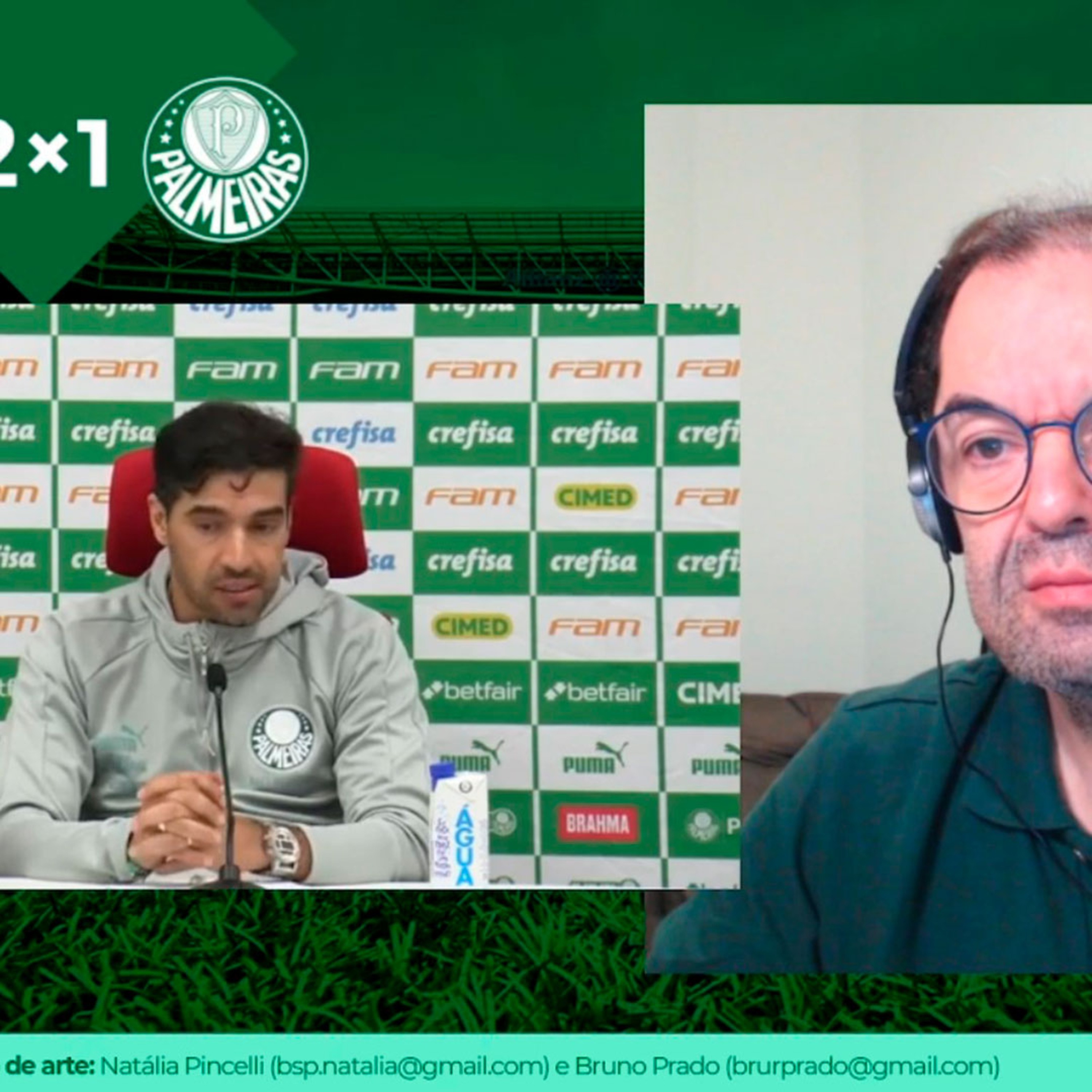 REACT - Coletiva Abel Ferreira - Red Bull Bragantino 2x1 Palmeiras episode artwork