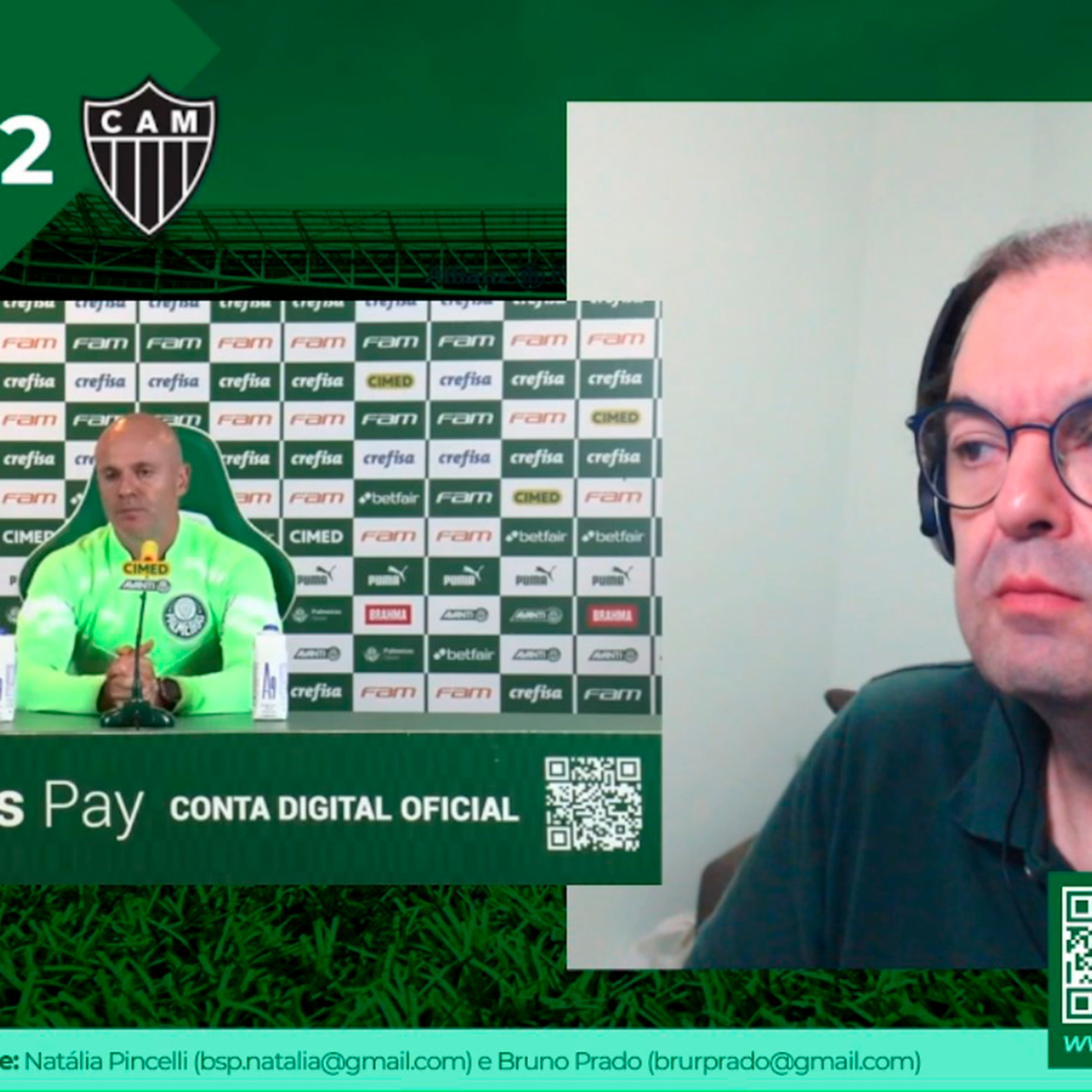 REACT - Coletiva Vítor Castanheira - Palmeiras 0x2 Atlético-MG episode artwork